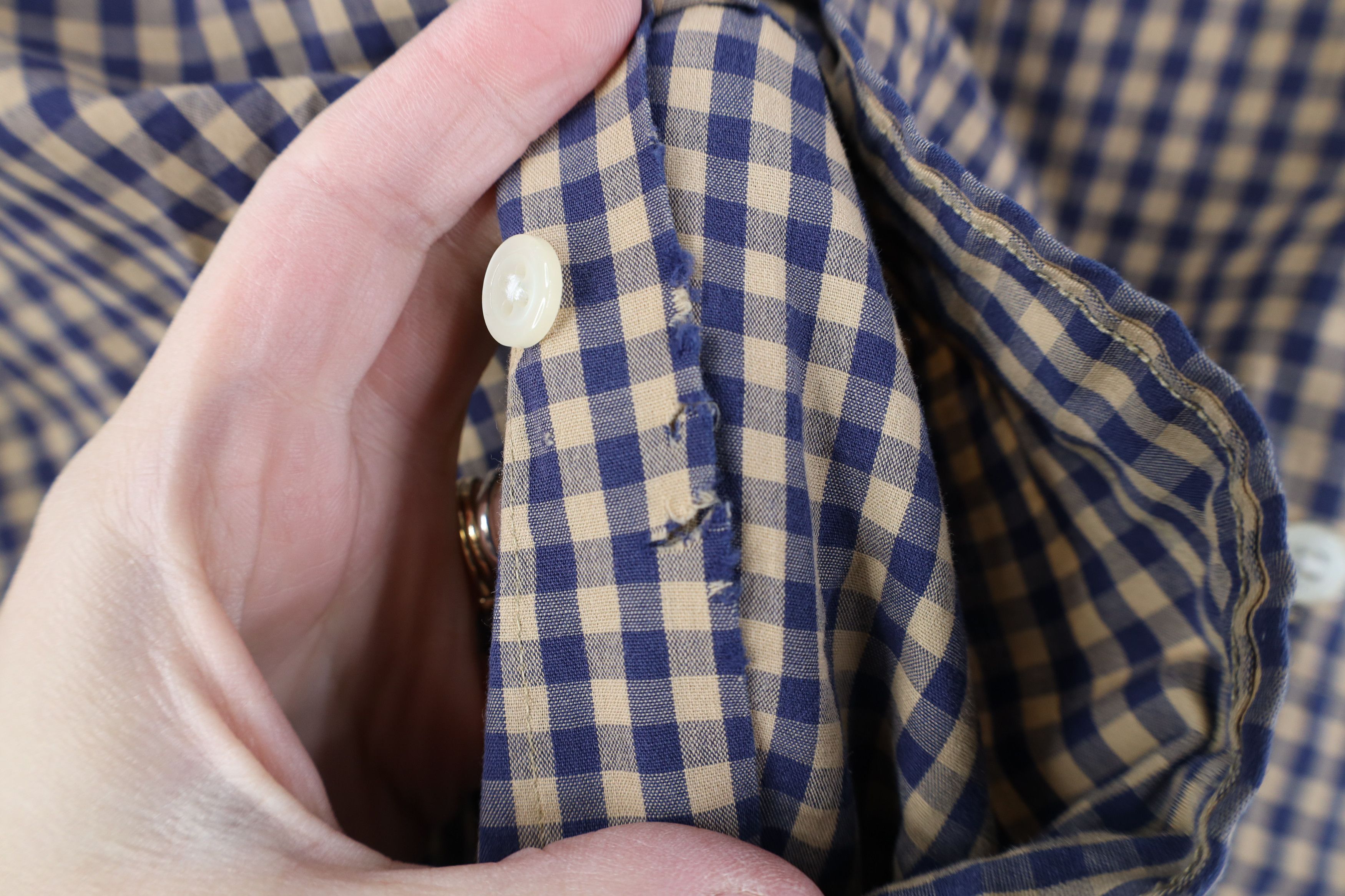 Lands' End Vintage 90s Lands End Lightweight Collared Button Down Shirt Size US L / EU 52-54 / 3 - 4 Thumbnail