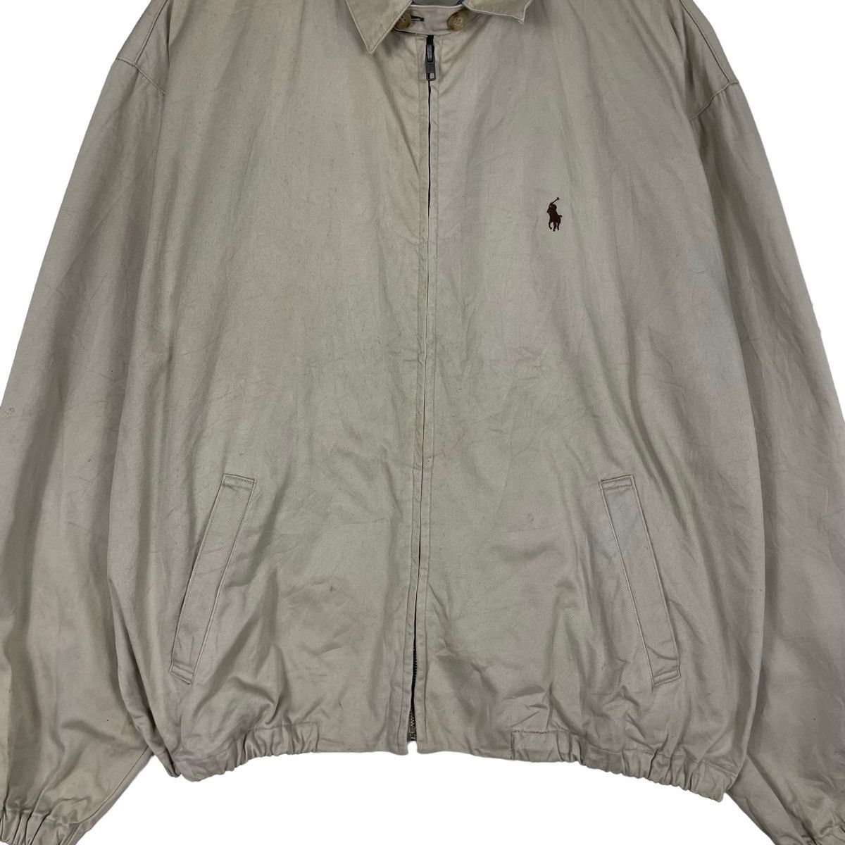 Polo Ralph Lauren × Vintage 💥90s BEIGE WORKER POLO RALPH LAUREN JACKET Size US XL / EU 56 / 4 - 5 Thumbnail