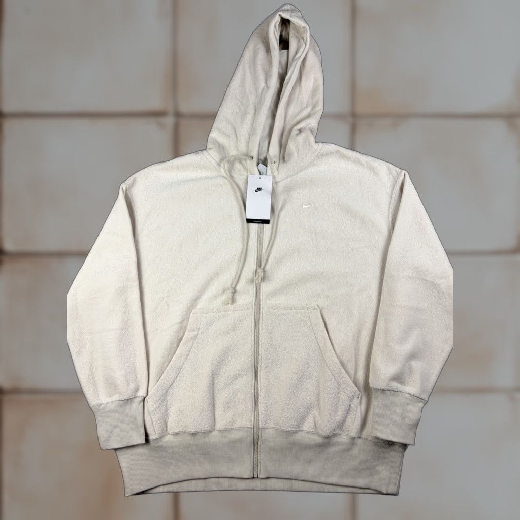 Nike Nike Sweatshirt Women’s Medium Green Oversized Cozy Full Zip Hoodie Terry Cloth Size M / US 6-8 / IT 42-44 - 1 Thumbnail