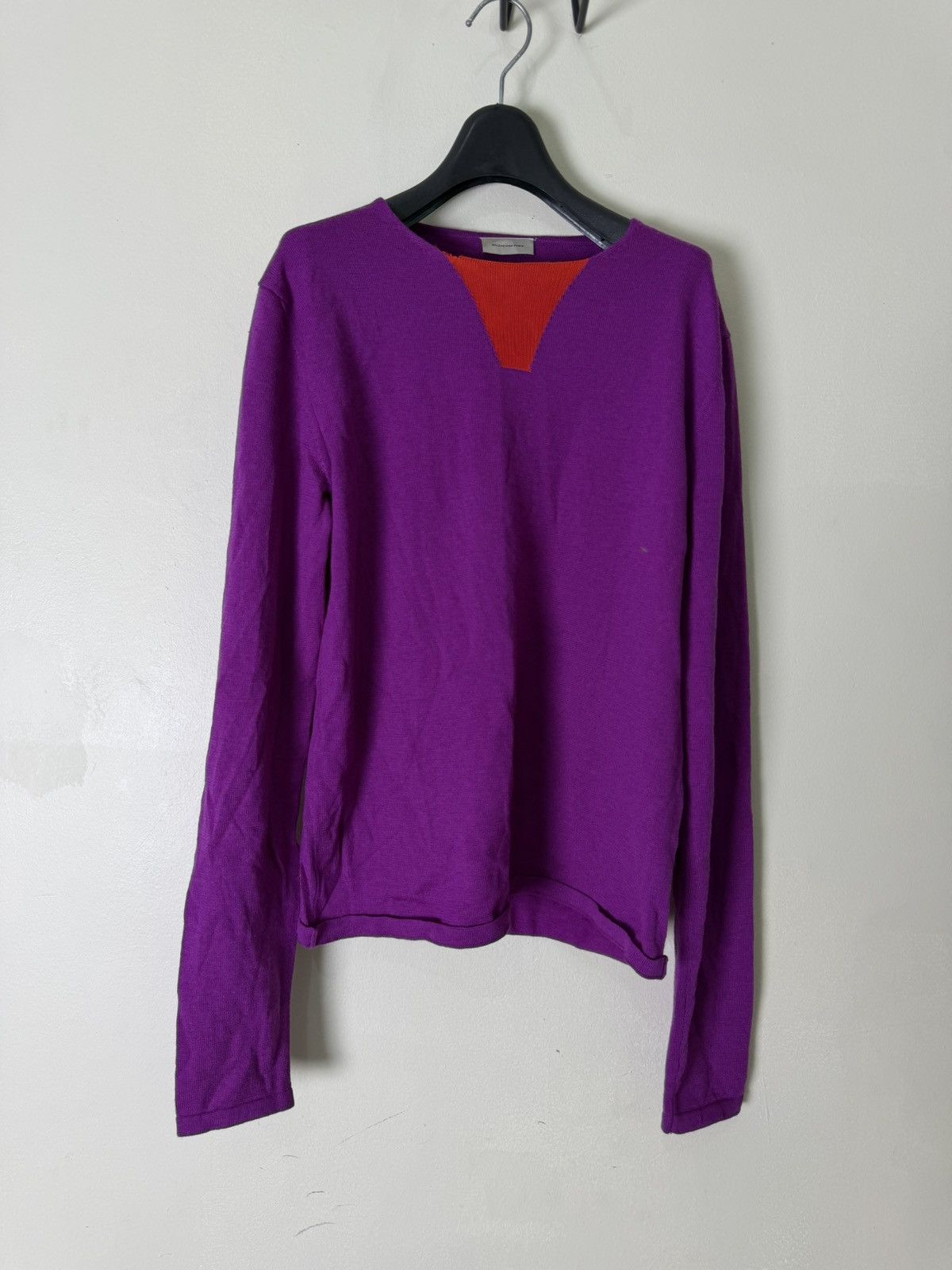 Balenciaga Balenciaga Paris Purple Sweater Size XS / US 0-2 / IT 36-38 - 1 Thumbnail
