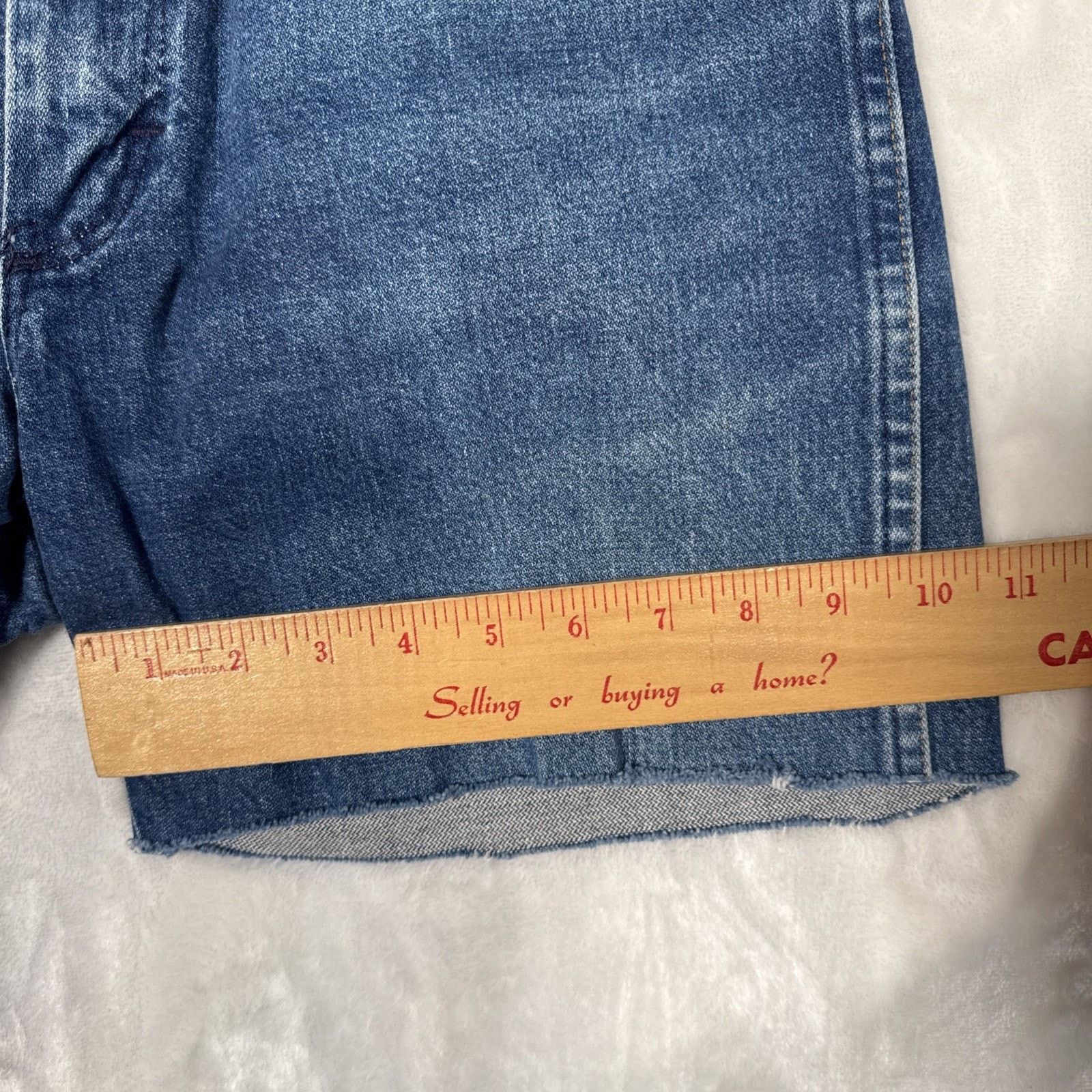 Wrangler Wrangler Shorts Mens 34 Blue 13MWZ Cutoff Distressed Cowboy Size US 34 / EU 50 - 8 Thumbnail