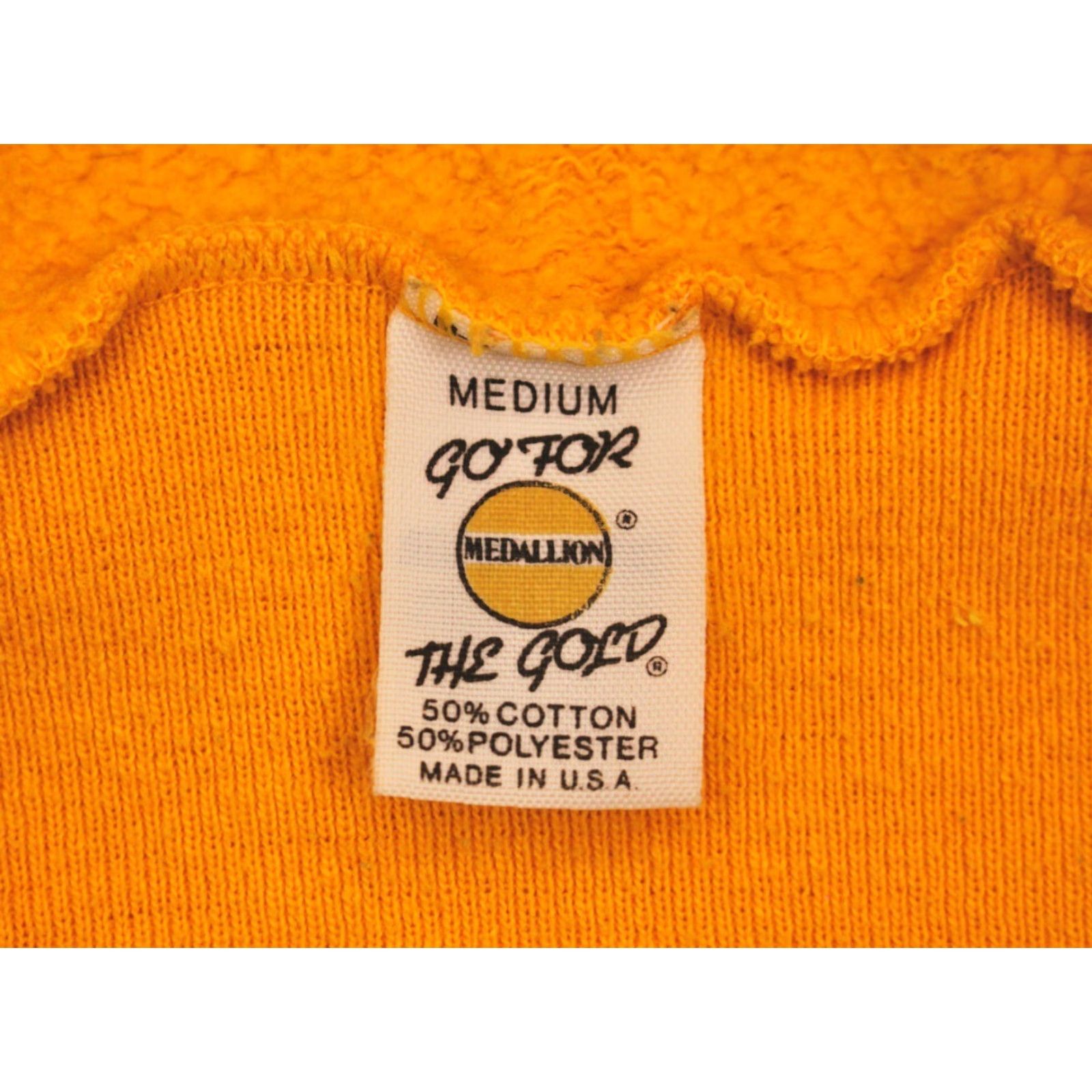 Vintage Mens 90s Yellow Sade Sweatshirt / Hoodie Sz M 1990s Size US M / EU 48-50 / 2 - 4 Thumbnail
