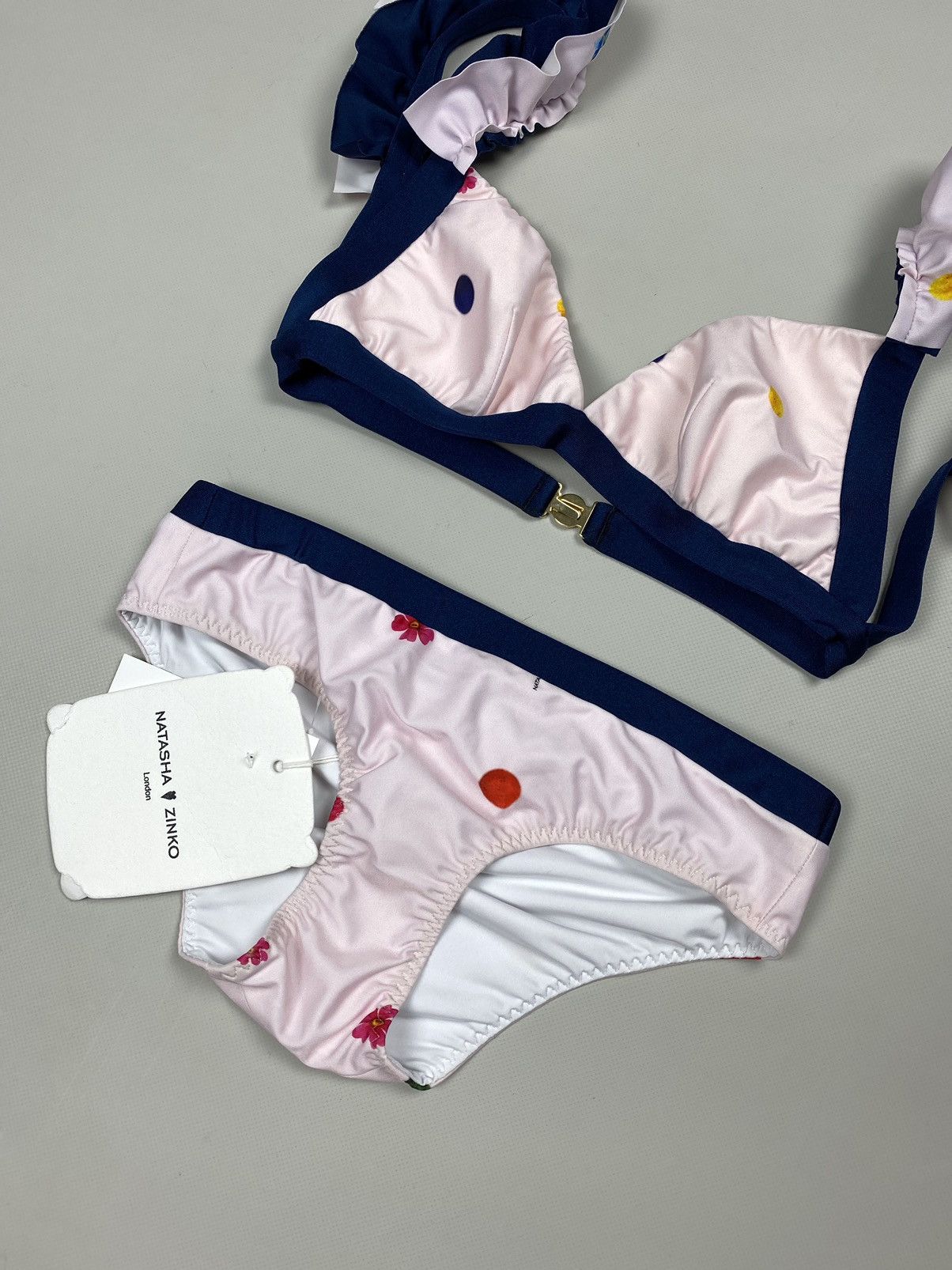 Natasha Zinko BNWT! Natasha Zinko Neoprene Bikini 2 Piece swim suit Size XS / US 0-2 / IT 36-38 - 4 Thumbnail