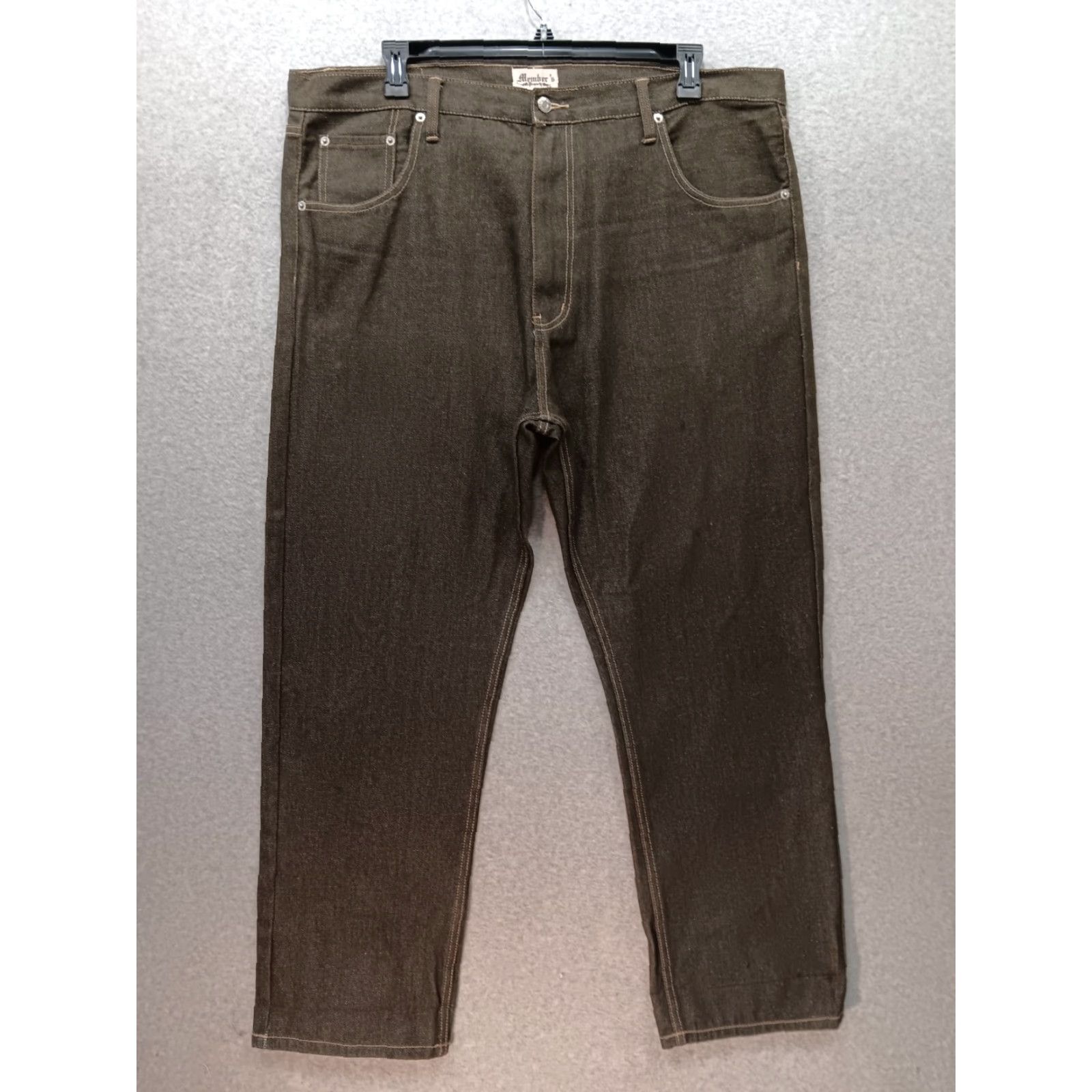Vintage VINTAGE Member's Property Jeans Men 42x32 Green Relaxed Baggy Y2K Hip Hop Grunge 5-Pocket Denim EUC Size US 42 / EU 58 - 3 Thumbnail