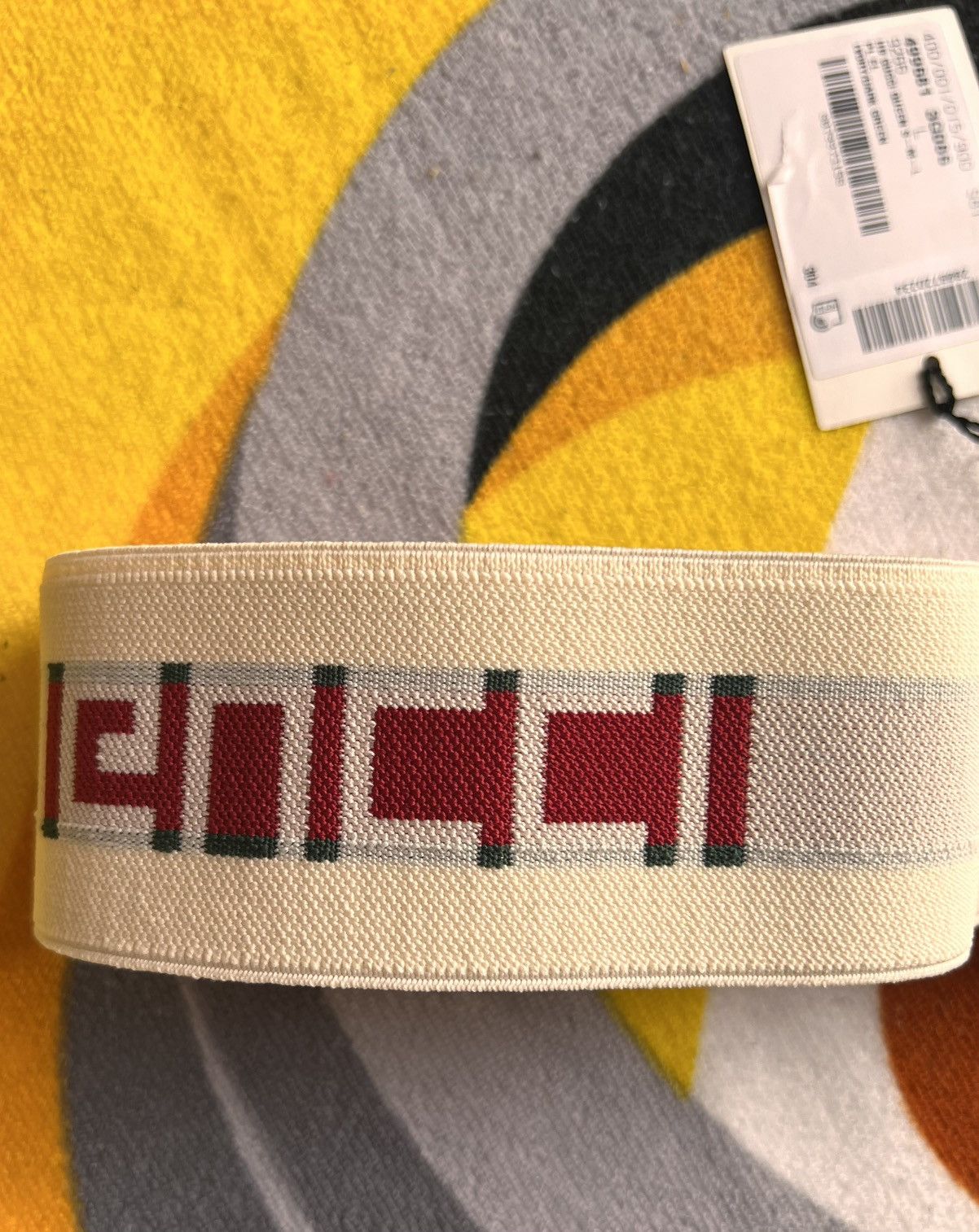 Gucci Gucci Web Stripe Headband Ivory Green Red hat cap logo Size ONE SIZE - 17 Thumbnail