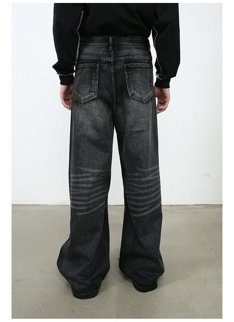 Japanese Brand × Jean Vintage washed cool oldschool wide-leg jeans Size US 32 / EU 48 - 5 Thumbnail