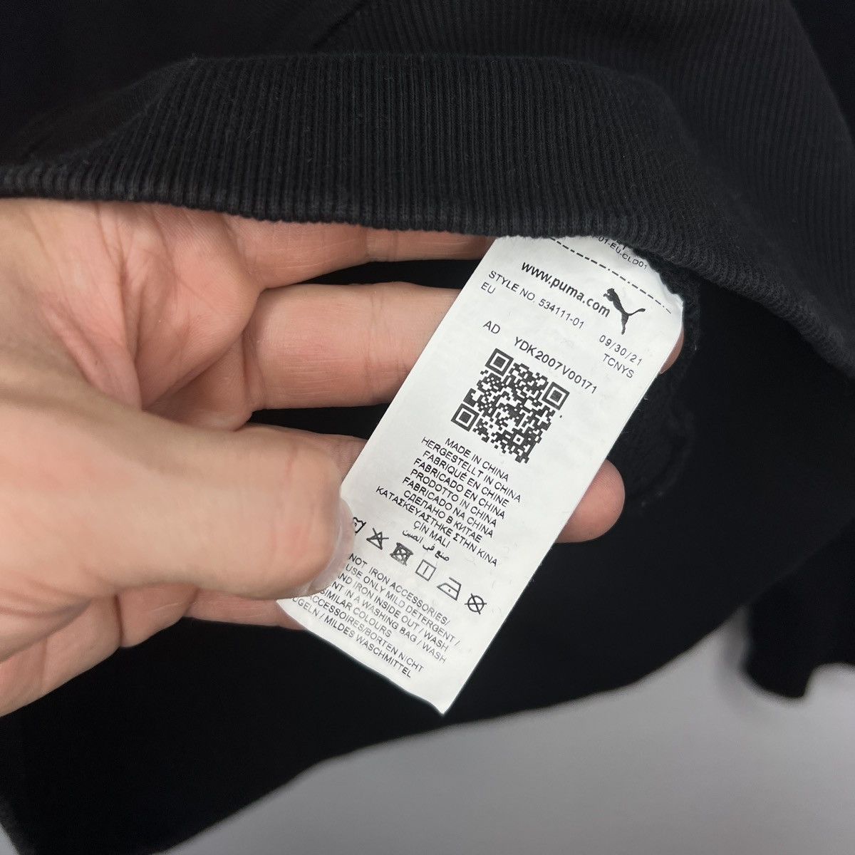 AMI Puma x AMI Black Crewneck Sweatshirt Size S Mens Size US S / EU 44-46 / 1 - 7 Thumbnail