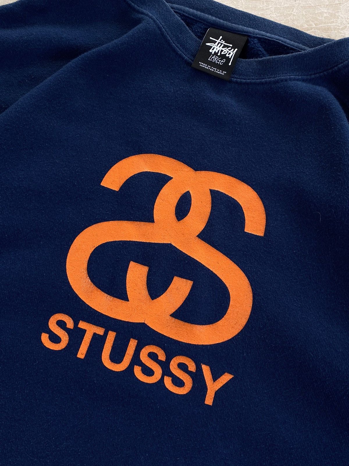 Stussy RARE VINTAGE Stussy Blue Sweatshirt Size US L / EU 52-54 / 3 - 3 Thumbnail