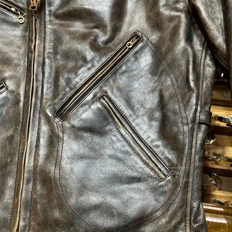 RRL Ralph Lauren RRL Leather Biker Jacket. Size US S / EU 44-46 / 1 - 8 Thumbnail