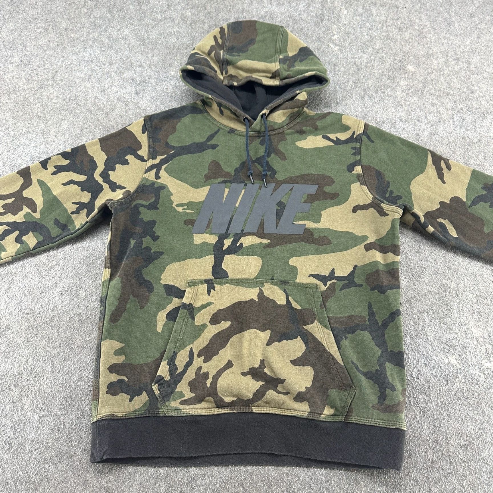 Nike Nike Hoodie Mens M Camouflage Pullover Sweatshirt Fleece 1/4 Zip Lined Army Colorful Woodland Club Fleece Size US M / EU 48-50 / 2 - 3 Thumbnail