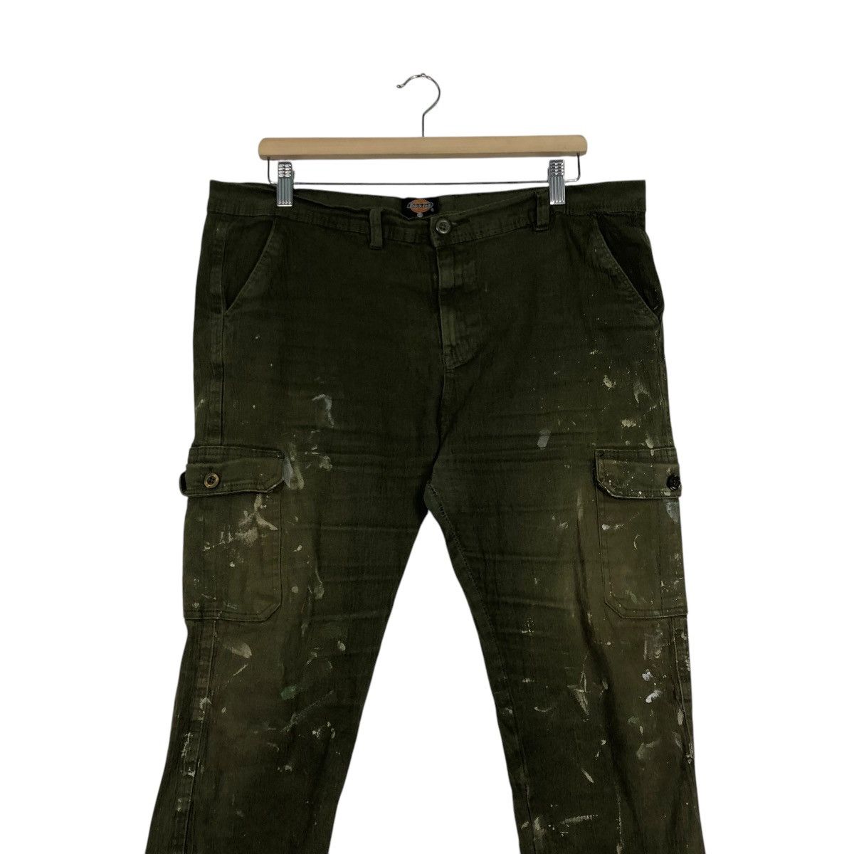 Japanese Brand 🔥VINTAGE WORKER PANTS CARGO PAINT DESIGN DICKIES USA Size US 36 / EU 52 - 6 Thumbnail