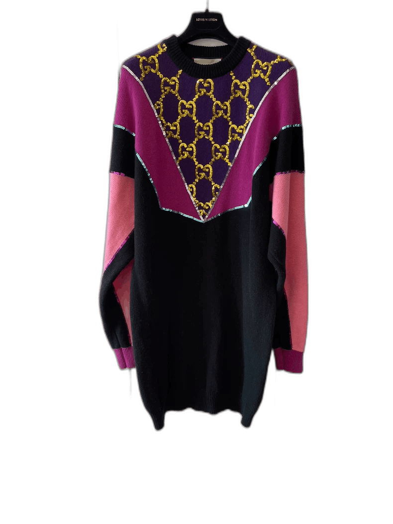 Gucci Gucci Sequin Knit Dress Size XS Size XS / US 0-2 / IT 36-38 - 1 Thumbnail