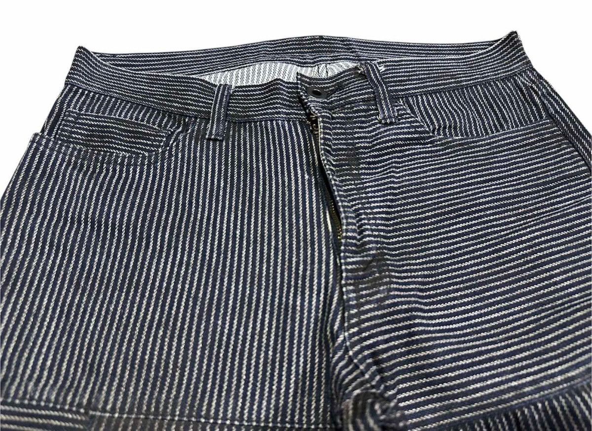 If Six Was Nine × Japanese Brand × Tornado Mart 🔥 Difference Rupert Flared Denim Cross Striped Patchwork Size US 30 / EU 46 - 4 Thumbnail