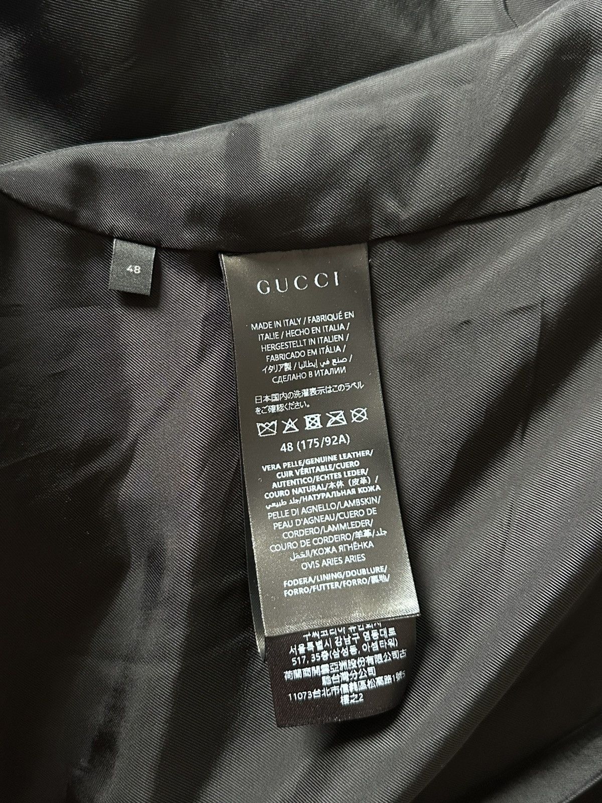 Gucci [48] 8500$ Demna Gucci Spring26 Lambskin leather jacket Size US M / EU 48-50 / 2 - 13 Thumbnail