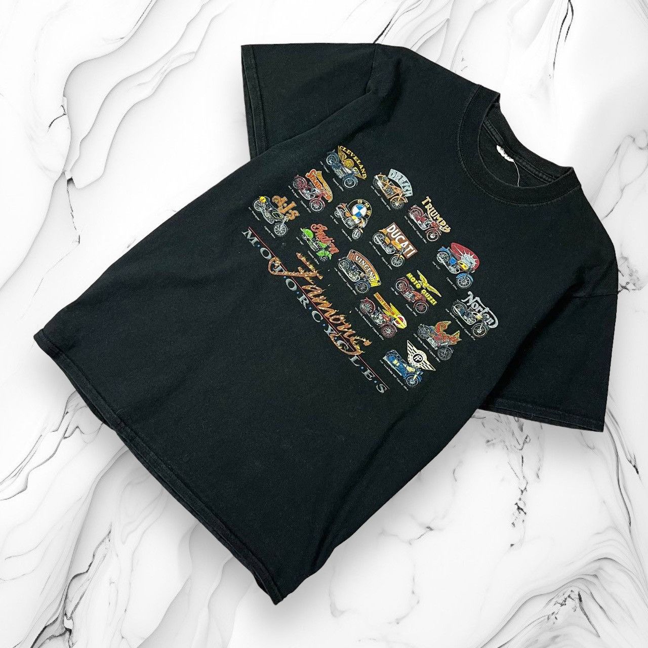 Vintage Vintage Ducati Harley Davidson Indian Bikers Tee Size US M / EU 48-50 / 2 - 1 Thumbnail