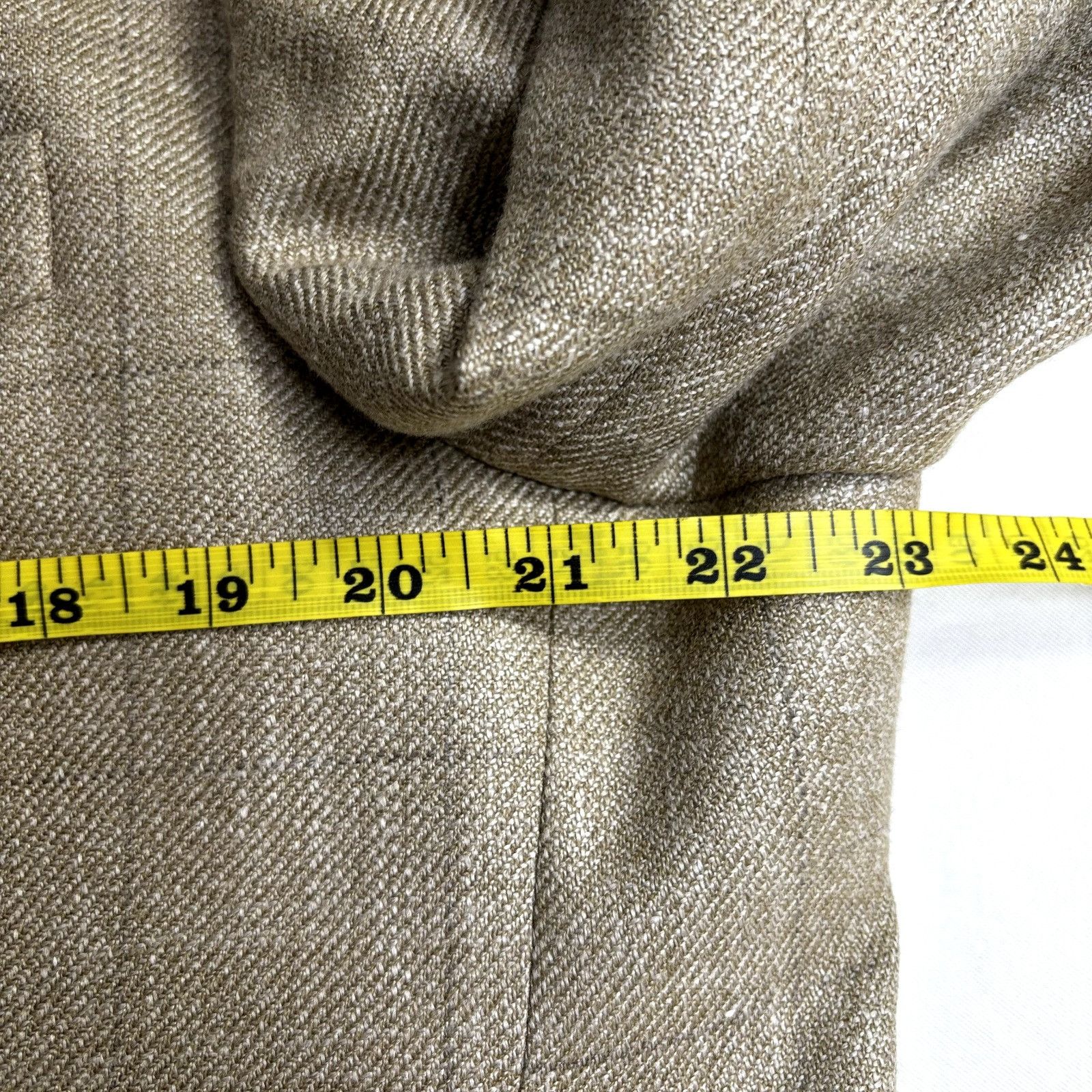 Carolina Herrera Carolina Herrera Sport Coat Blazer Jacket Tan Windowpane Sof Size 46R - 12 Thumbnail