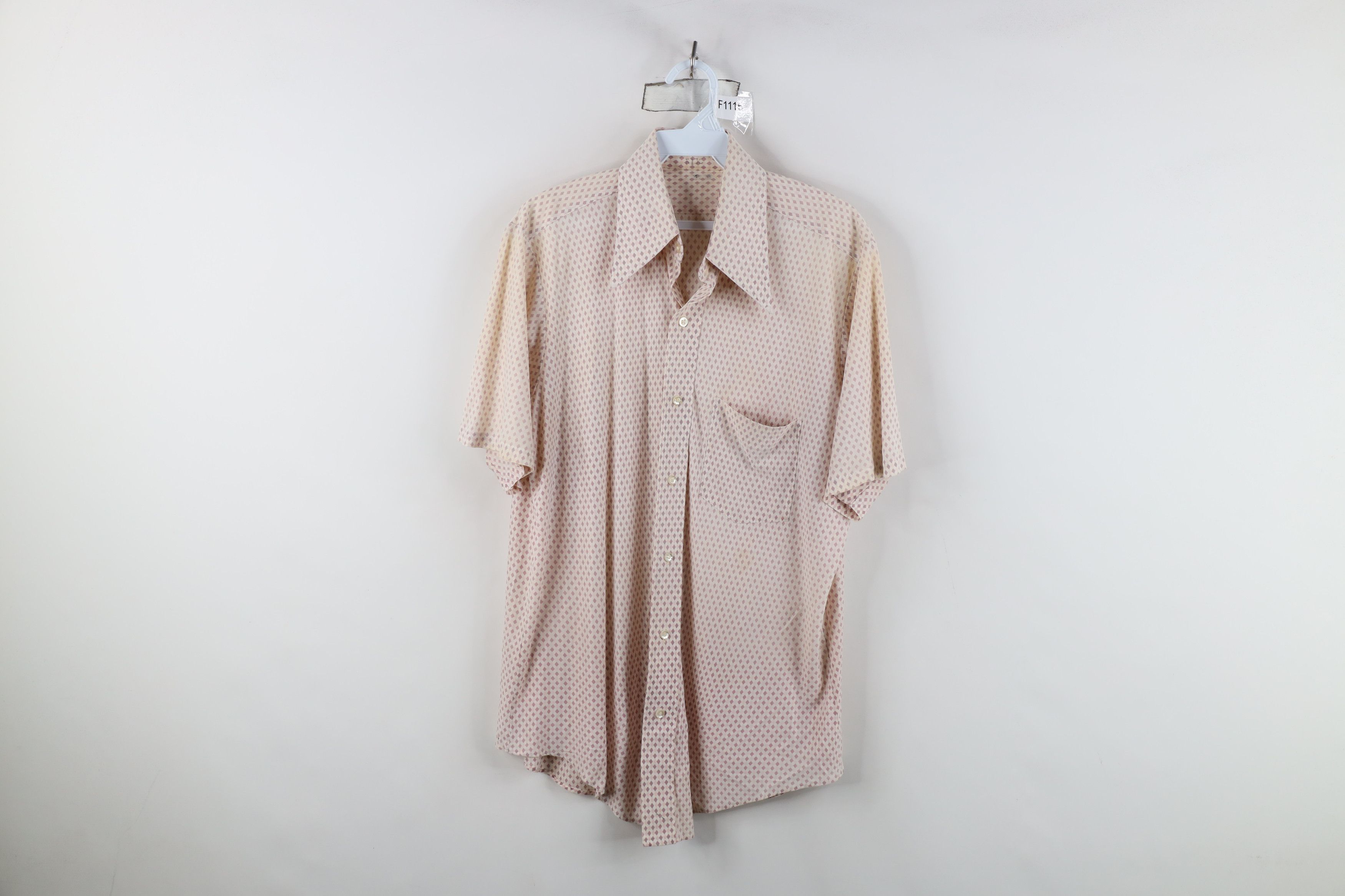 Vintage Vintage 60s Streetwear Knit Short Sleeve Button Shirt USA Size US M / EU 48-50 / 2 - 1 Thumbnail