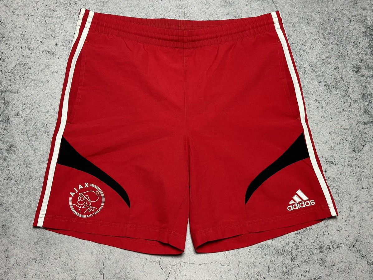 Adidas Adidas Ajax Amsterdam Football Soccer Red Shorts Size US 32 / EU 48 - 4 Thumbnail