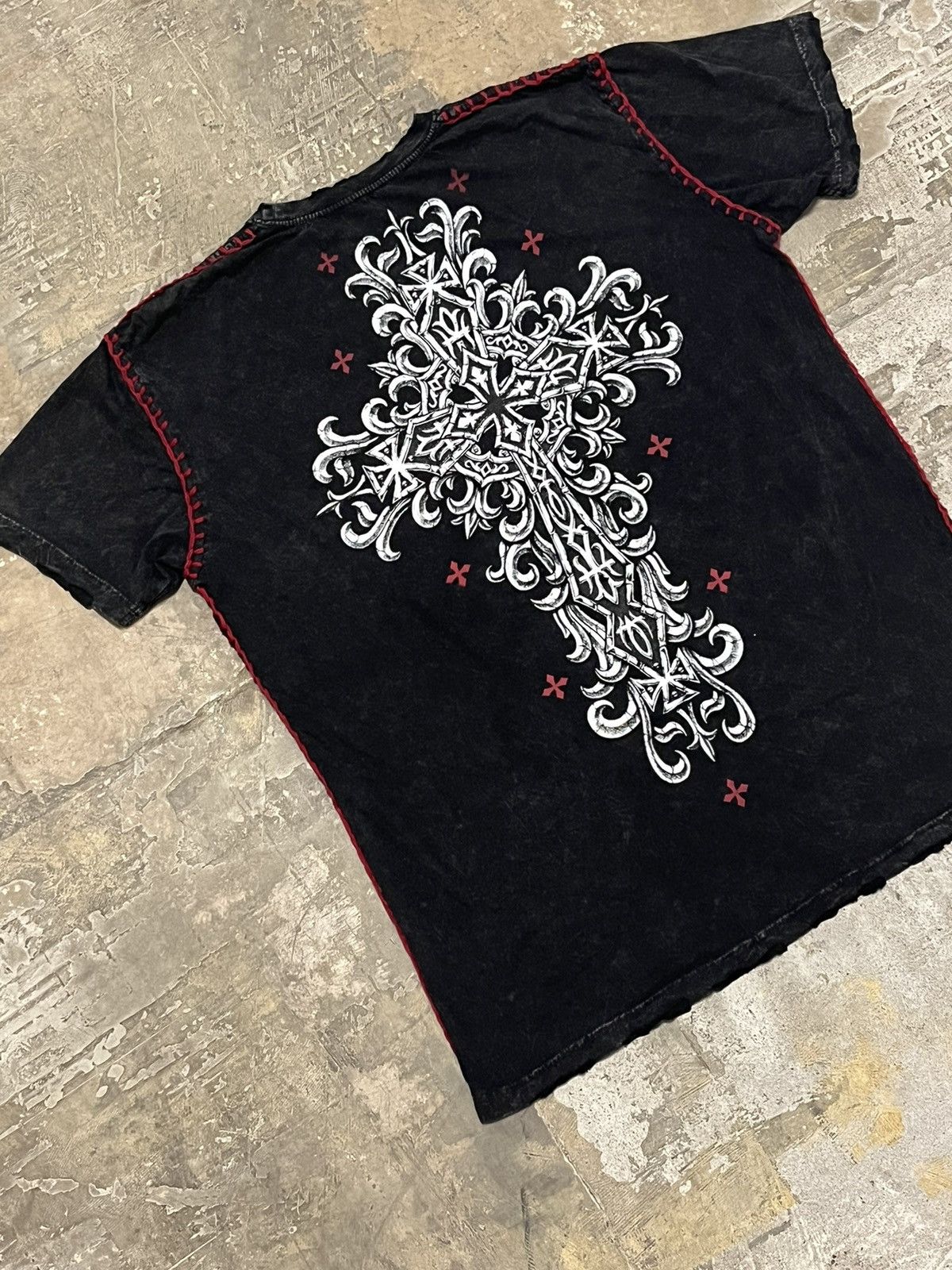 Affliction × Vintage Affliction grunge y2k skater goth emo hype tee shirt Size US XXL / EU 58 / 5 - 5 Thumbnail