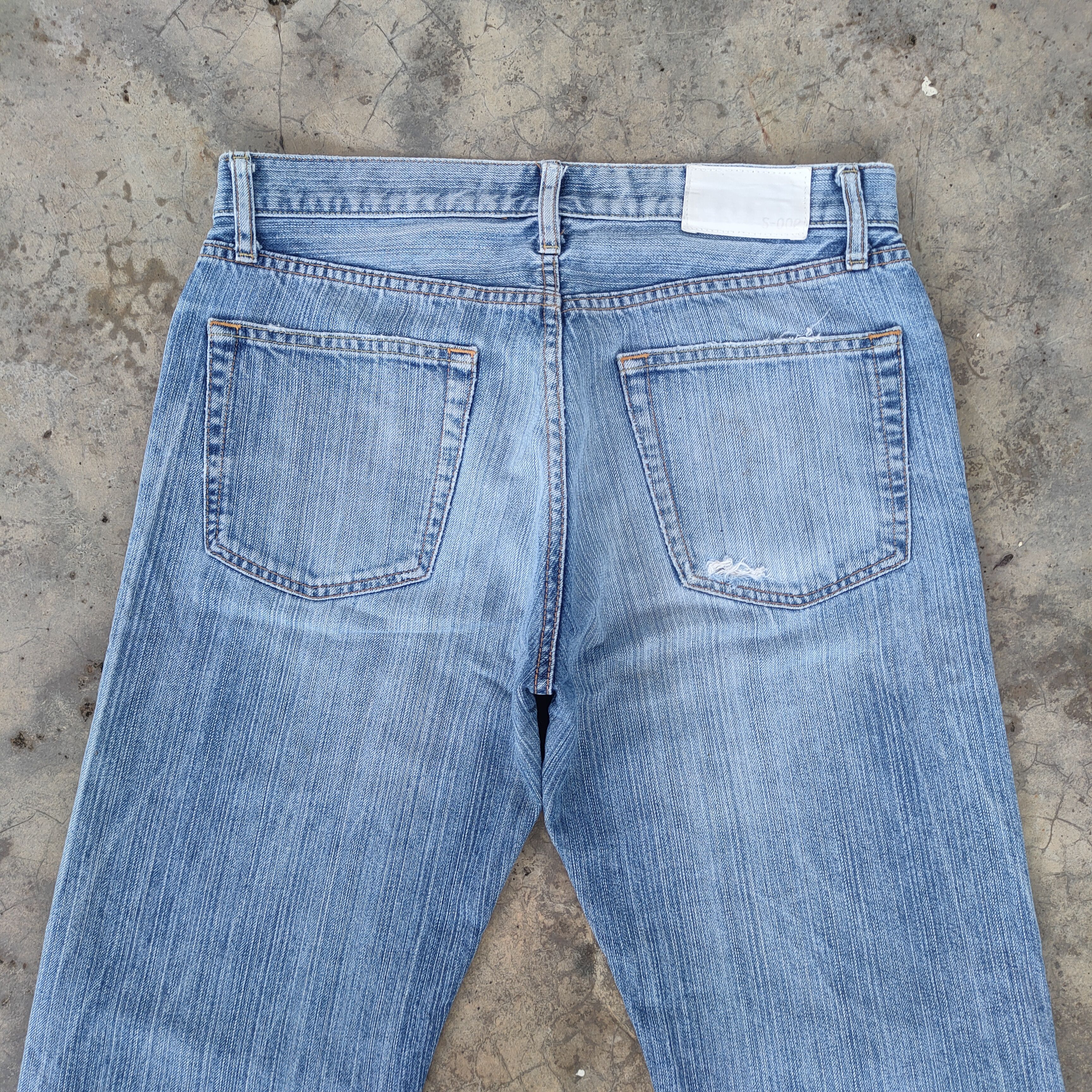 Japanese Brand VINTAGE JAPANESE FADED DISTRESSED JEANS DENIM PANTS Size US 32 / EU 48 - 11 Thumbnail