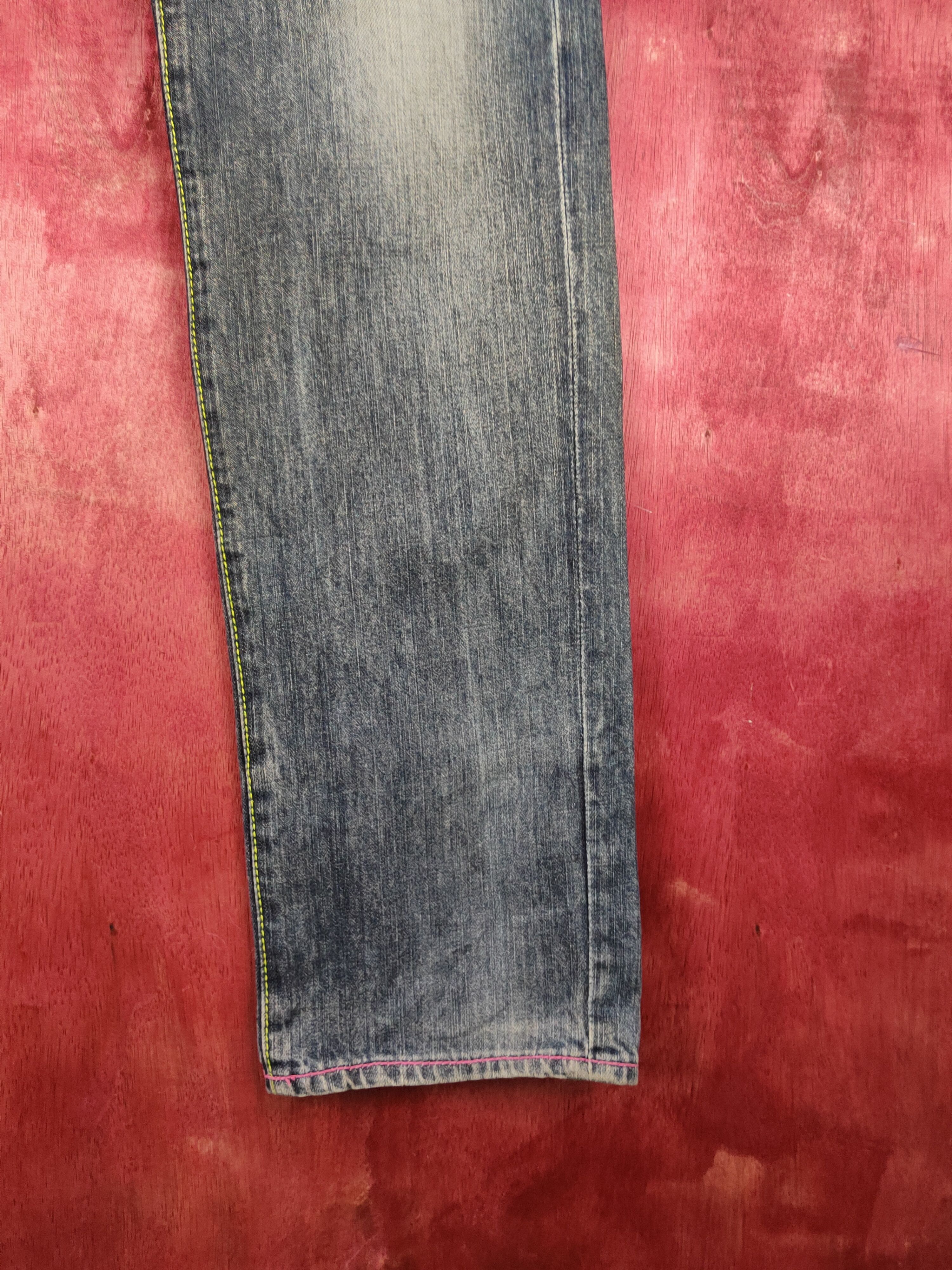 Japanese Brand Memory Special Dark Blue Faded Multipocket Denim #S1617 Size 31" - 7 Thumbnail