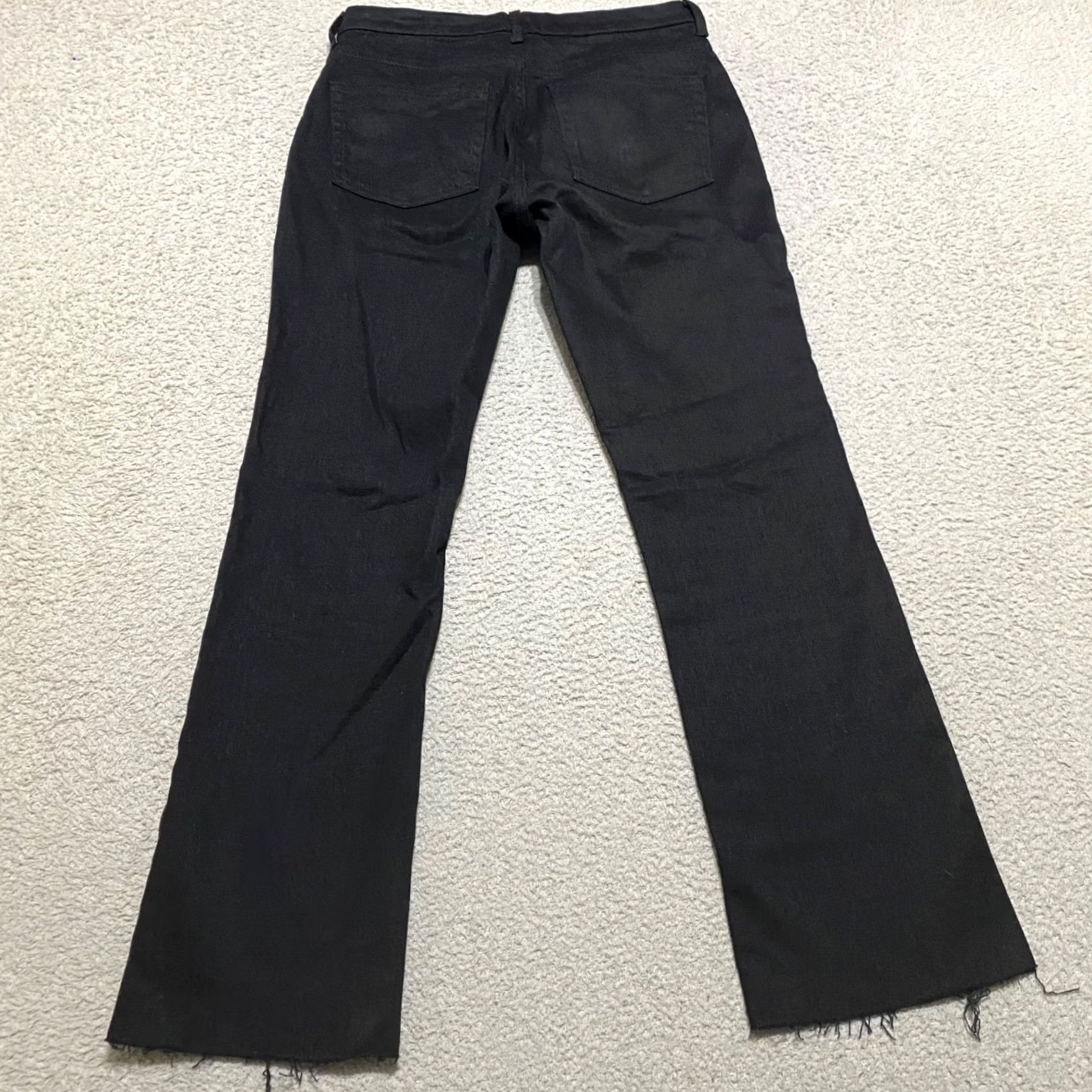 Everlane Everlane Jeans Black Dark Wash Bootcut High Rise 27 in. Denim Crop 5-Pocket Regular Womens Size 27" / US 4 / IT 40 - 2 Thumbnail