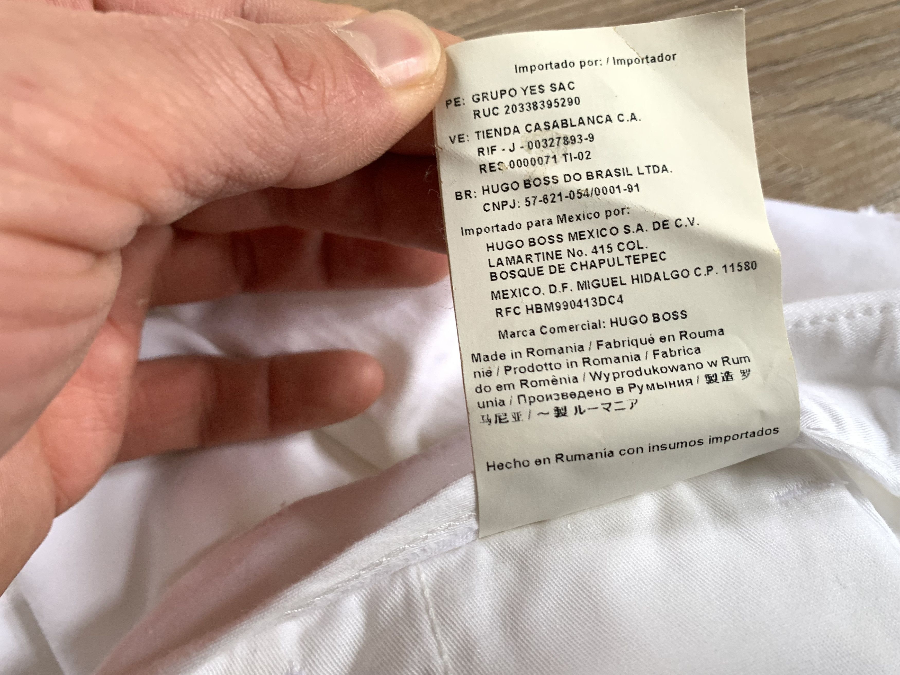 Hugo Boss Hugo Boss White Cotton Tailored Trousers Pants Size 34" / US 12 / IT 48 - 8 Thumbnail