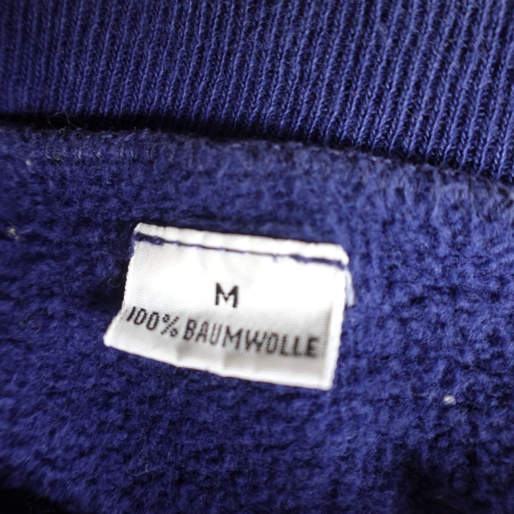 Greats VINTAGE Great Wall of China Small Blue Raglan 1989 Shirt Mens S Pullover Knit Sweatshirt Cotton Polyester Graphic Print Long Sleeve Collared Blue Size US S / EU 44-46 / 1 - 6 Thumbnail