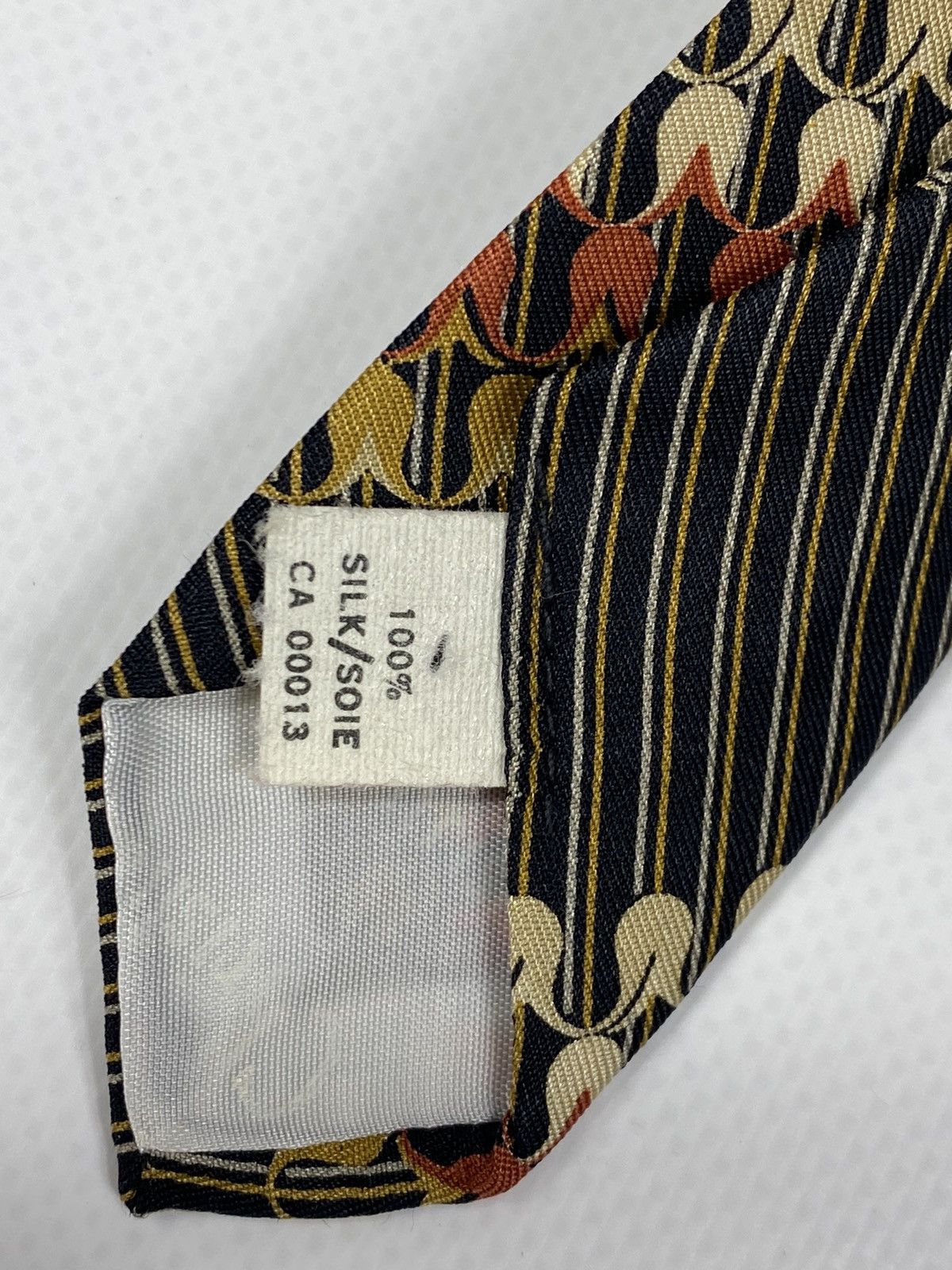 Christian Dior Monsieur 🔥LASTDROP🔥 Vintage 70s 80s Dior Abstract Striped Silk Tie Size ONE SIZE - 7 Thumbnail