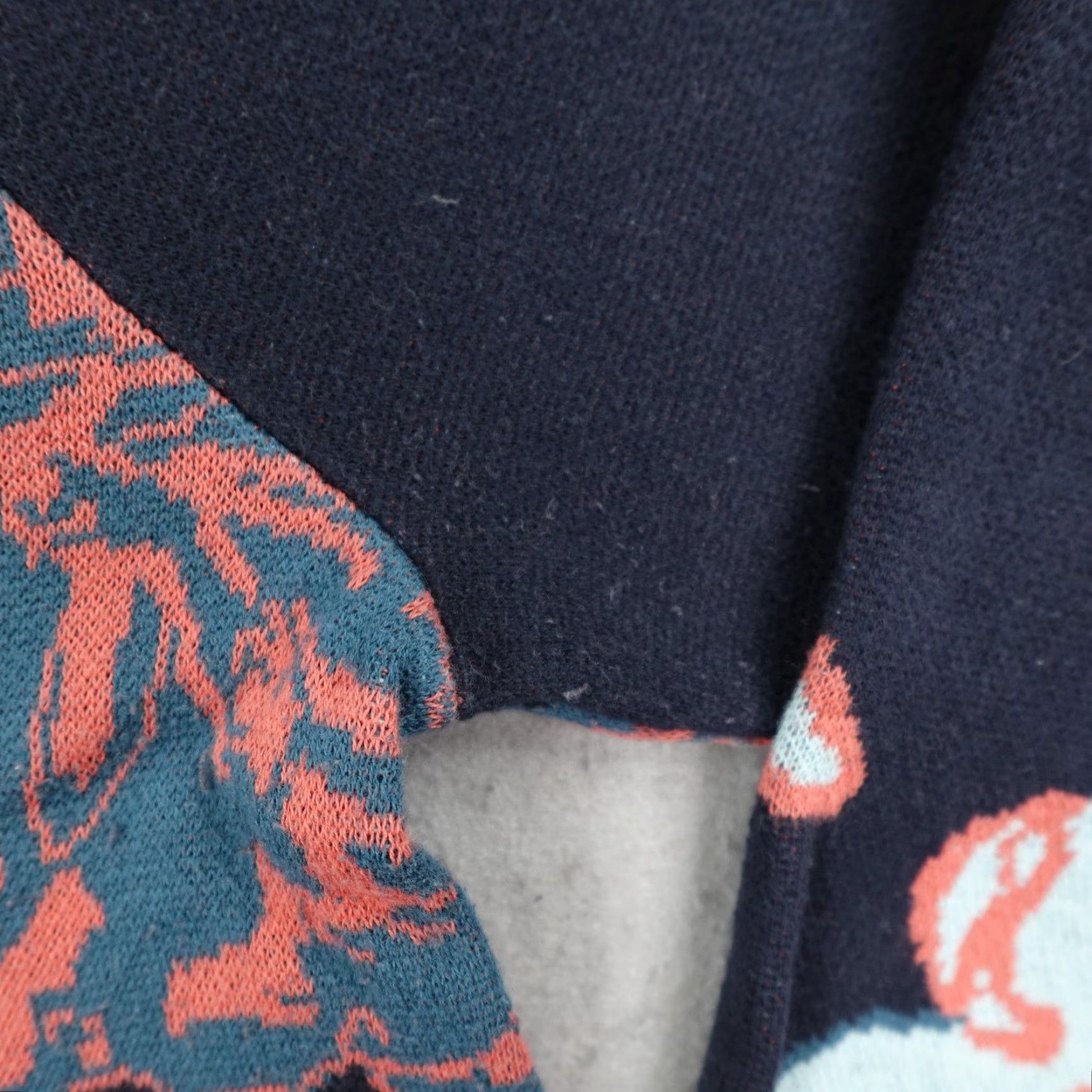 Soft Surroundings SOFT SURROUNDINGS Floral Sweater Pullover Womens Medium Navy Blue Lightweight Casual Size M / US 6-8 / IT 42-44 - 4 Thumbnail