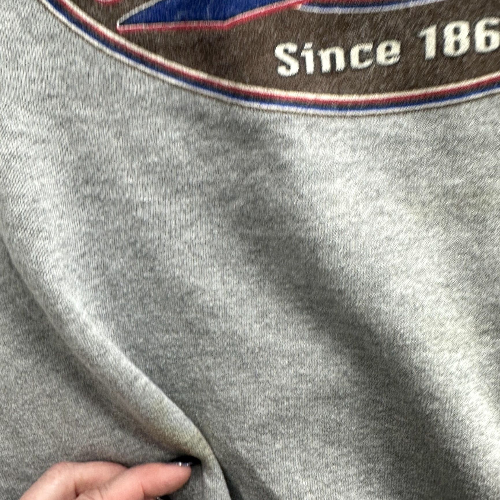 Jerzees VINTAGE Jerzees Sweatshirt Mens 2XL Gray Biker Motorcycle Crewneck 90s An American Tradition Graphics Print Size US XXL / EU 58 / 5 - 7 Thumbnail