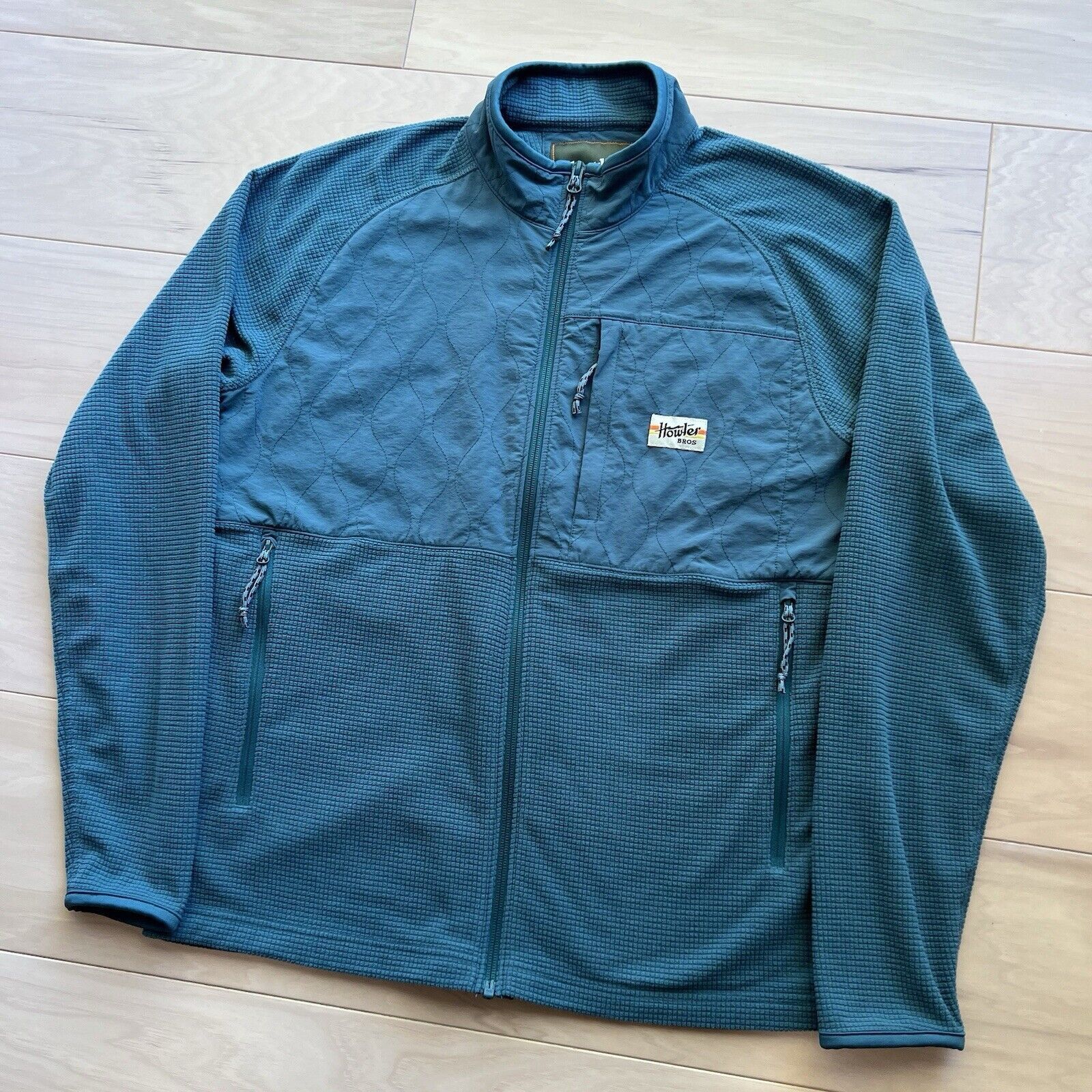 Howler Brothers Howler Brothers Tailsman Grid Fleece Jacket Small Blue Size US S / EU 44-46 / 1 - 9 Thumbnail