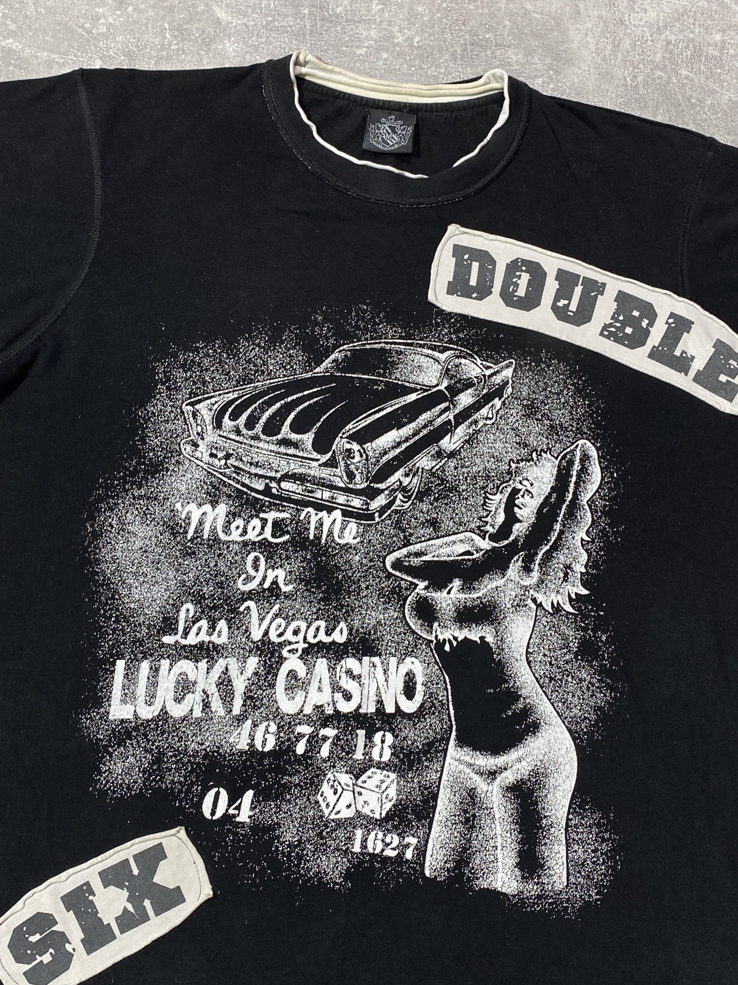 Hysteric Glamour Vintage Y2K Girl & Car Double Six Lucky Casino T-shirt Size US M / EU 48-50 / 2 - 5 Thumbnail