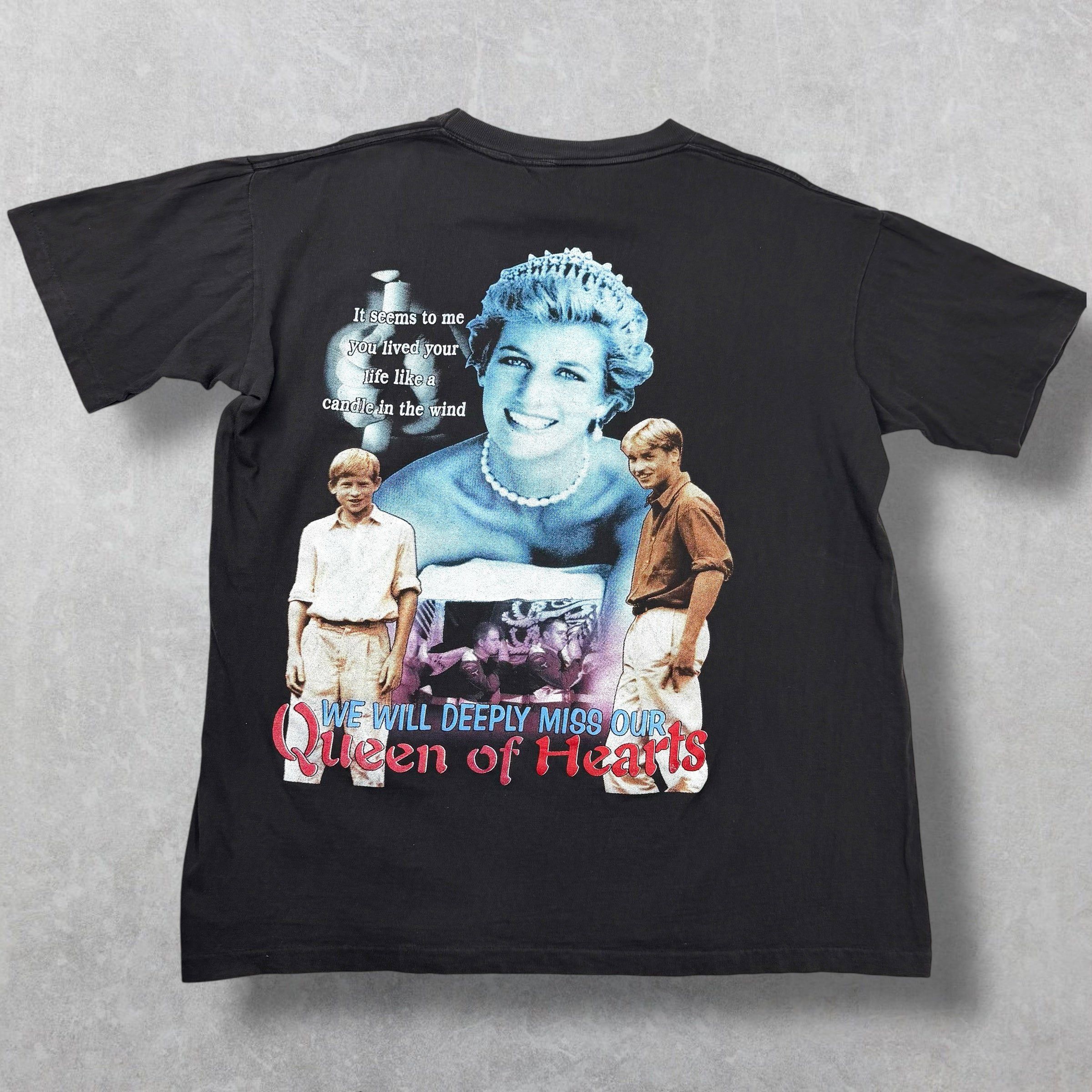 Vintage Vintage 1990's Princess Diana Memorial Tee XL Size US XL / EU 56 / 4 - 2 Thumbnail
