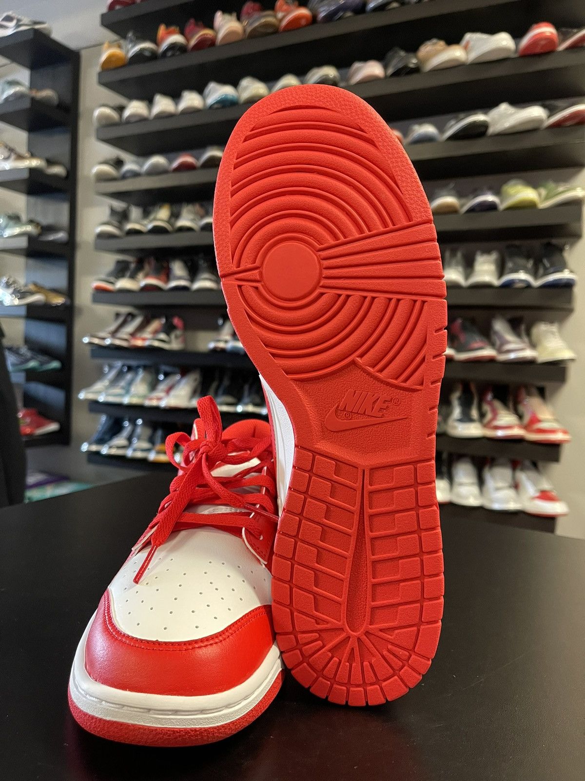 Nike Size 12 - Nike Dunk Low Red St John’s Size US 12 / EU 45 - 9 Thumbnail