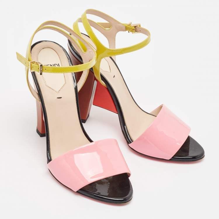 Fendi Fendi multicolor patent leather ankle strap sandals. Size US 5 / IT 35 - 4 Thumbnail