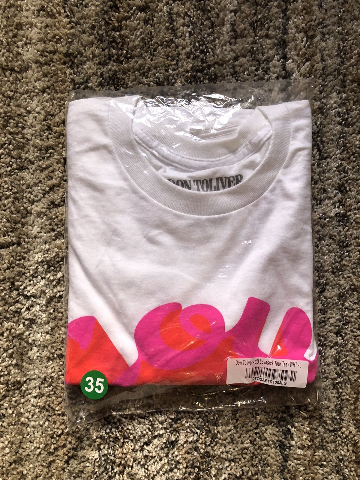 Designer Don Toliver Love Sick Tour T-Shirt Size US L / EU 52-54 / 3 - 4 Thumbnail