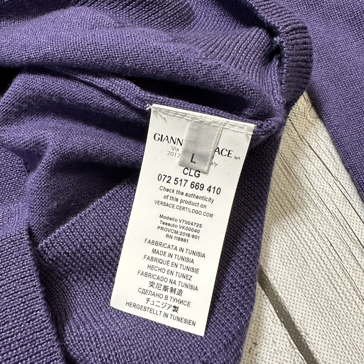 Versace Versace Collection wool sweater Size US L / EU 52-54 / 3 - 8 Thumbnail