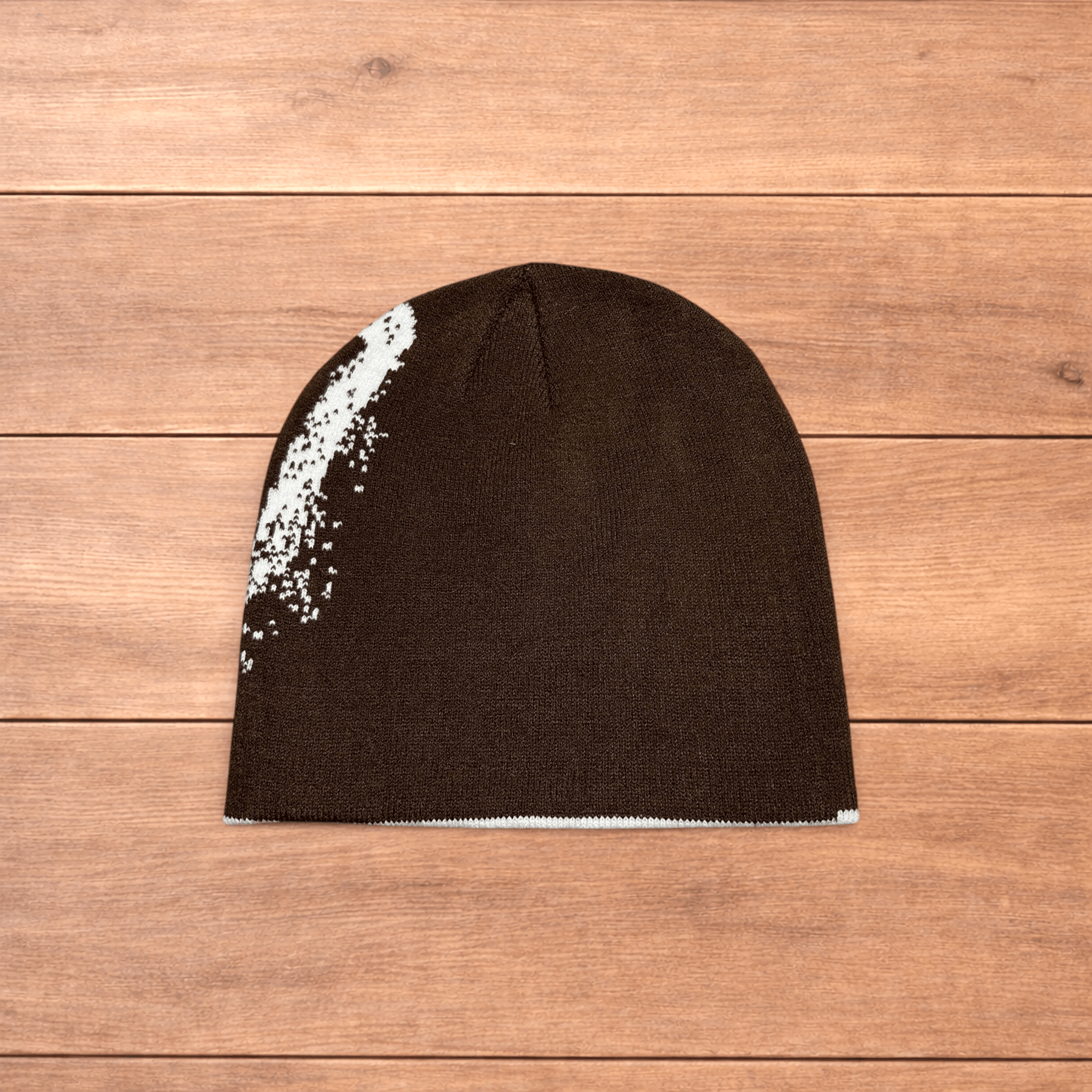 Japanese Brand Japanese vintage style beanie in brown with graphic design. Size ONE SIZE - 2 Thumbnail