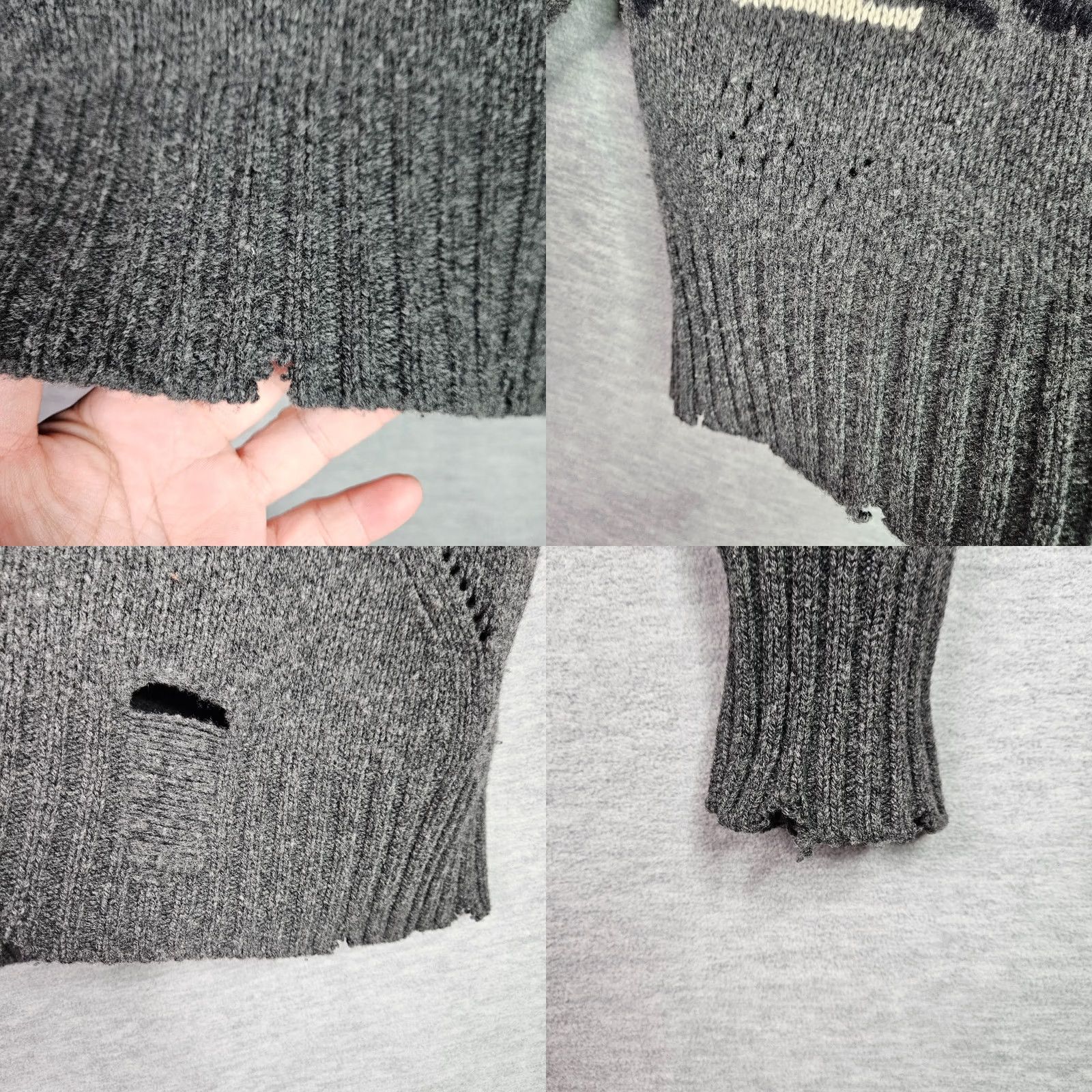 Zadig & Voltaire Zadig & Voltaire Distressed Sweater Starry Intarsia Tiger Women's Size S Wool Size S / US 4 / IT 40 - 9 Thumbnail