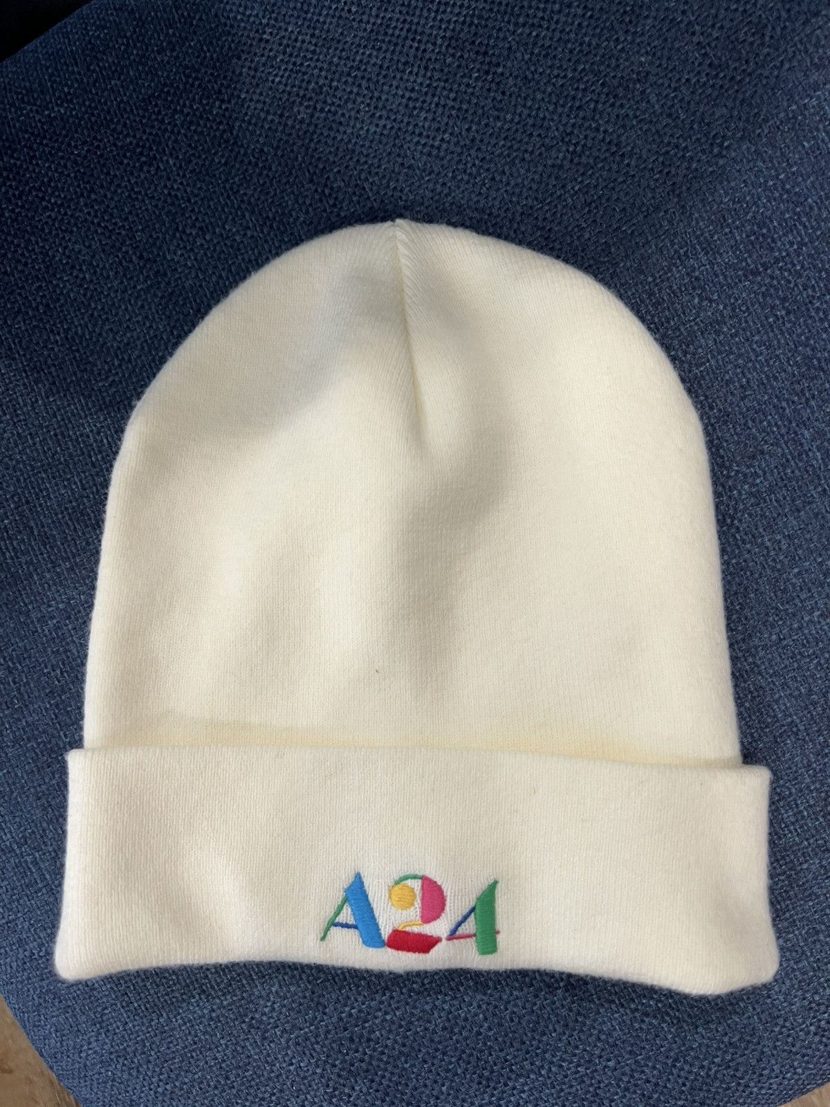 A24 A24 cream beanie Size ONE SIZE - 1 Thumbnail