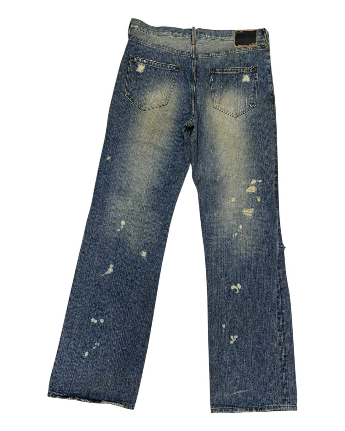 Drain Gang × GOSTAR DE FUGA × Undercover G Land Egde Patchwork Baggy Jeans Distressed Denim Jeans Size US 34 / EU 50 - 9 Thumbnail