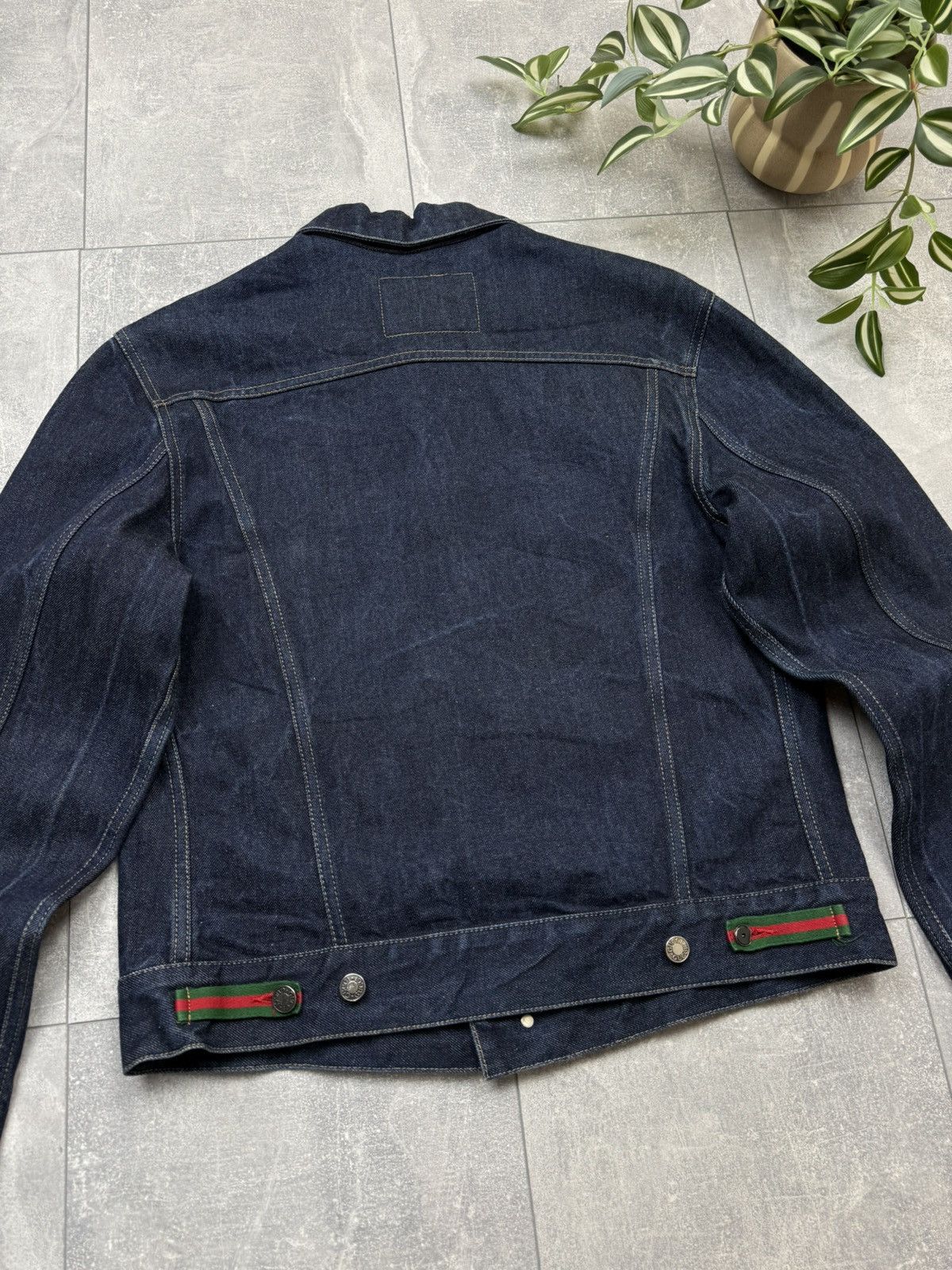 Gucci Gucci Tom Ford 00s Men’s Black Denim Jacket Black Label Size US M / EU 48-50 / 2 - 16 Thumbnail