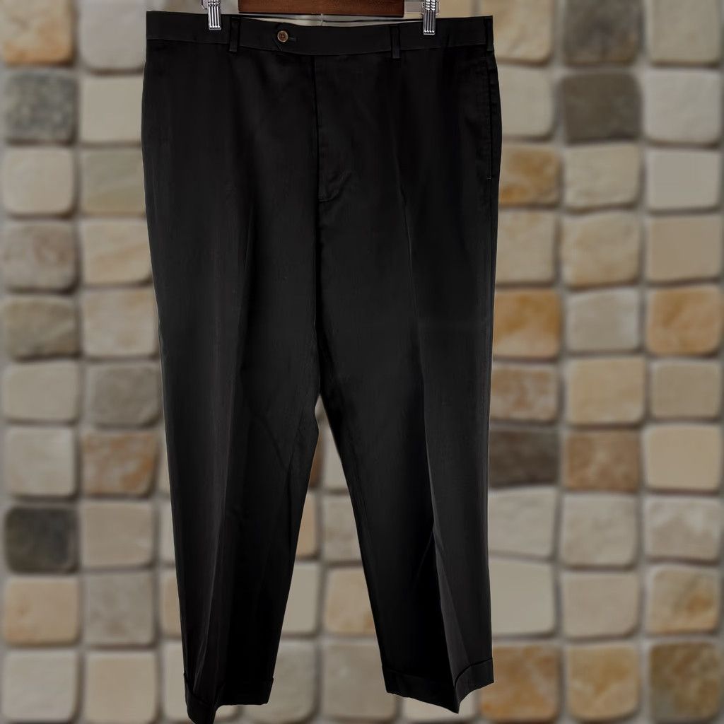 Brooks Brothers Brooks Brothers 1818 Madison Dress Pants Mens 38x29 Brown Wool Cuffed Flat Front Pockets Straight Leg Bagged Trousers Size US 38 / EU 54 - 1 Thumbnail