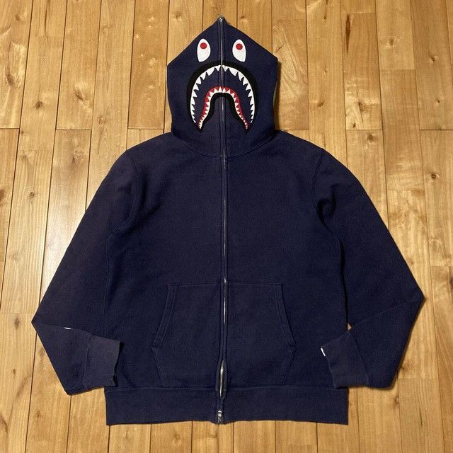 Bape × Lacoste Bape X Lacoste Crocodile Shark Zip Hoodie | Grailed