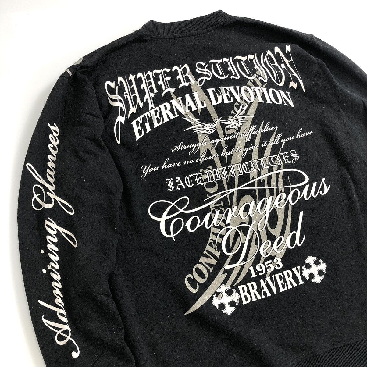 If Six Was Nine 2000s Beauty Beast Poem Gothic Grunge Lgb Style Sweatshirt Size US XL / EU 56 / 4 - 2 Thumbnail