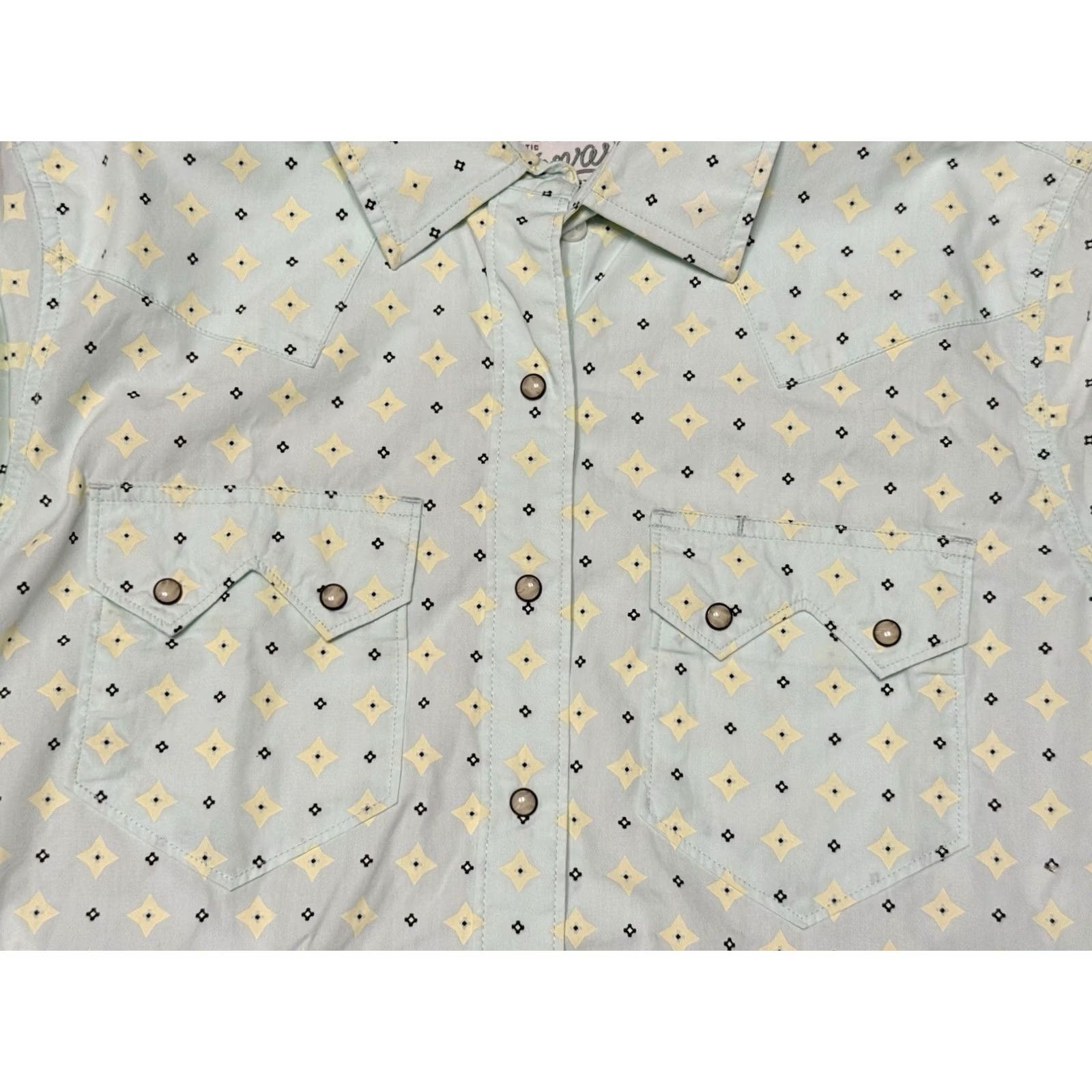 Tecovas Tecovas Shirt Women's Pearl Snap Button-Up Cowboy Western Cotton Multicolor Small S Regular Casual Long Sleeve Size S / US 4 / IT 40 - 3 Thumbnail