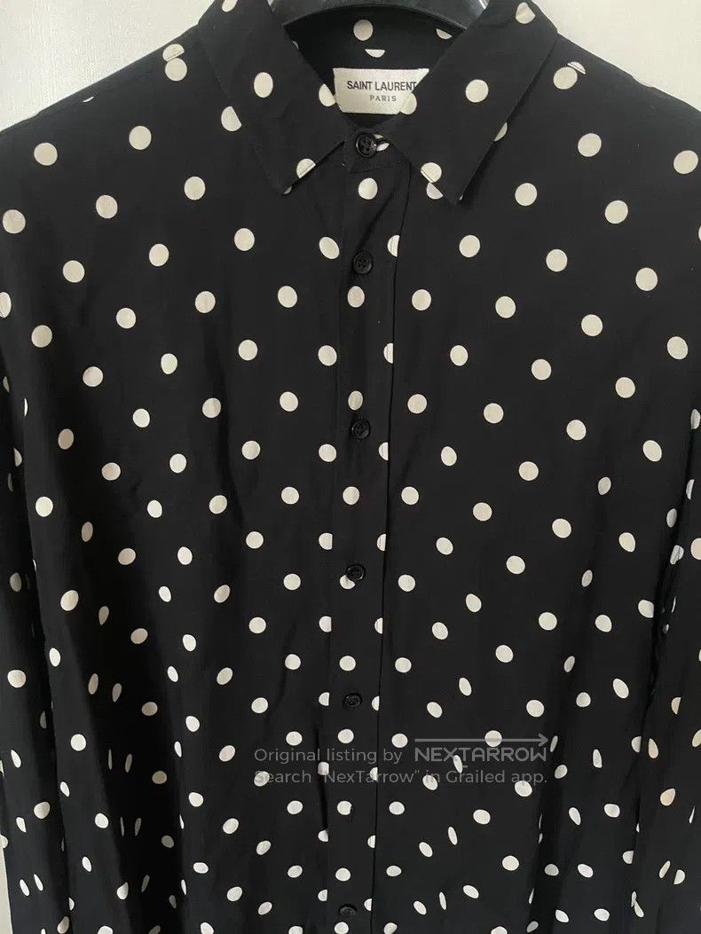 Saint Laurent Paris Saint Laurent Paris Polka Dot Shirt Size US XXS / EU 40 - 3 Thumbnail