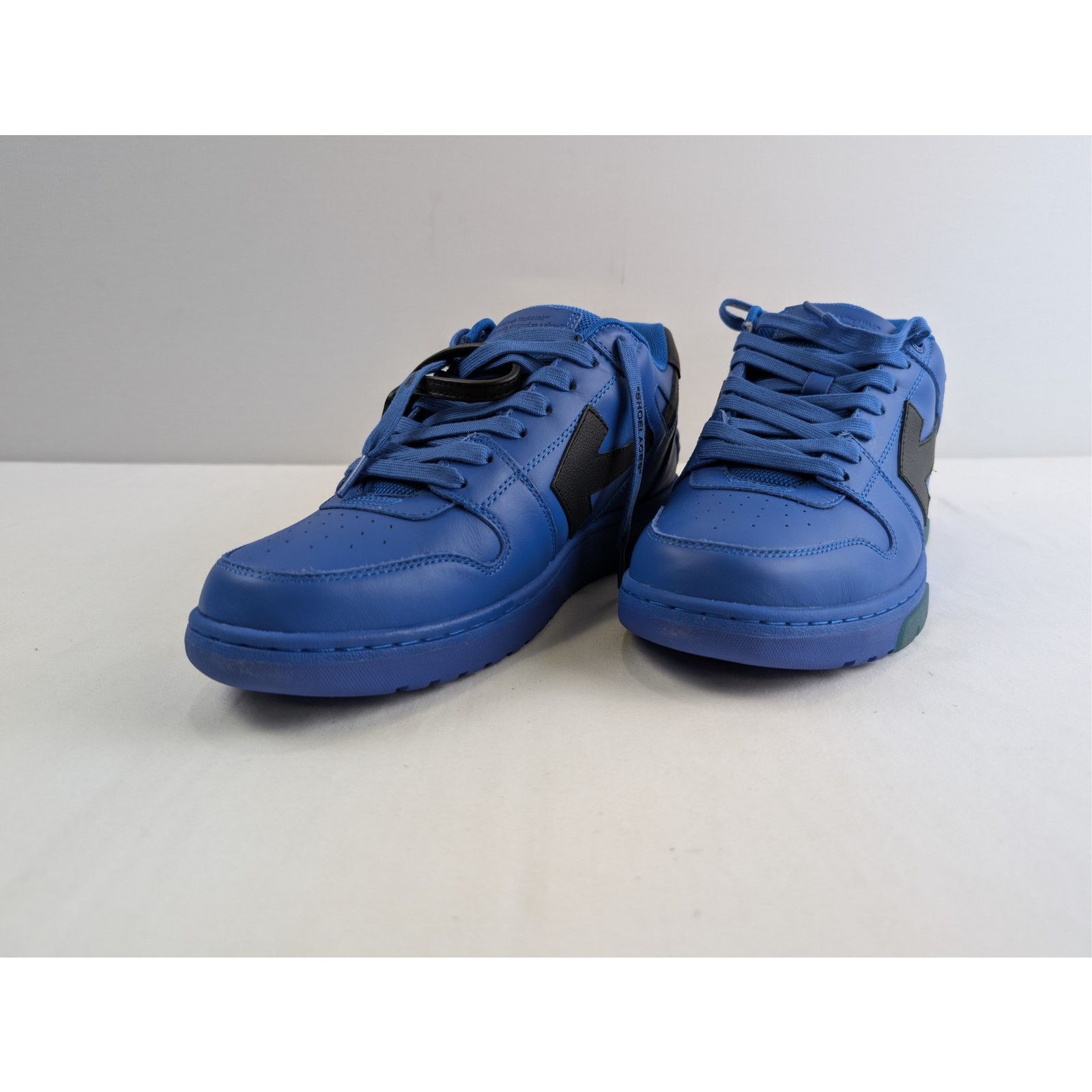 Off-White o1rshd1 Out of Office Calf Leather sneakers in Blue/Black Size US 12 / EU 45 - 7 Thumbnail