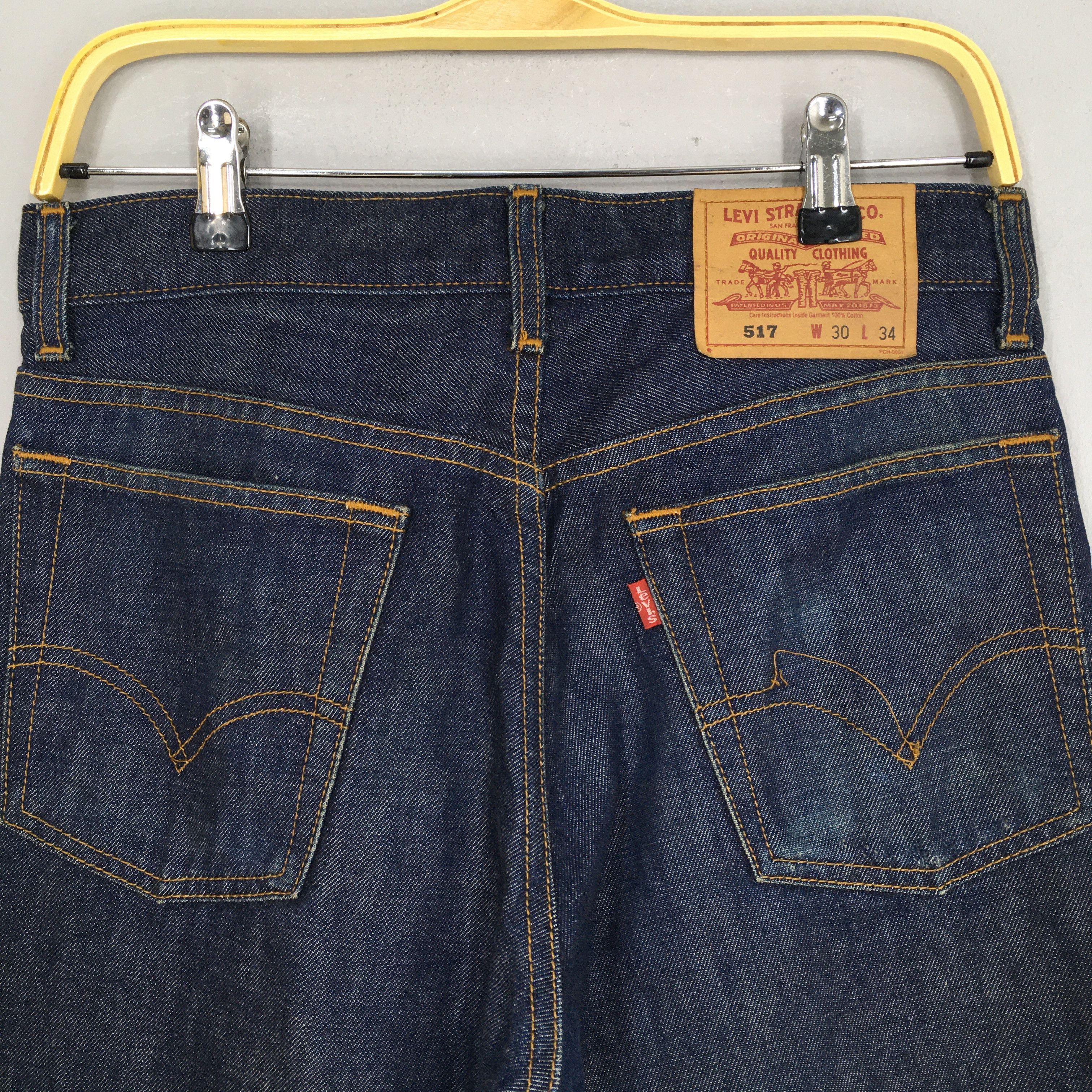 Levi's Size 30x31 Vintage Levi's 517 Bootcut Flare Jeans Size US 30 / EU 46 - 10 Thumbnail